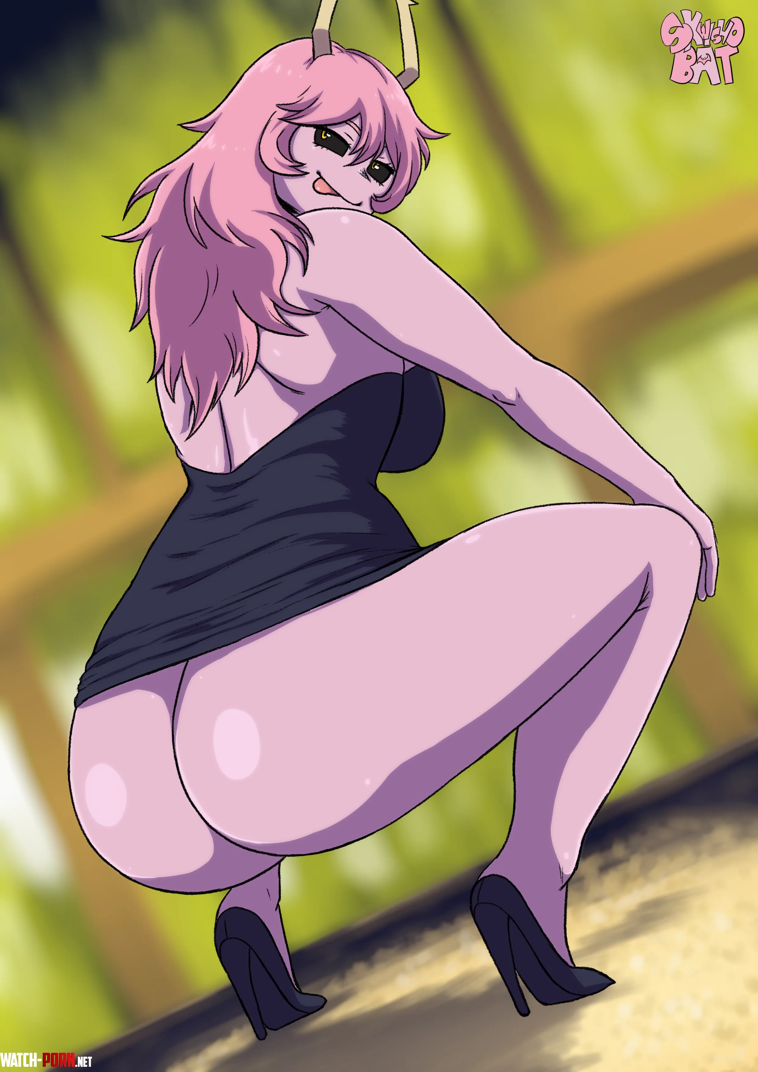 Mina and her big butt (art by me) by SkwishoBatArt