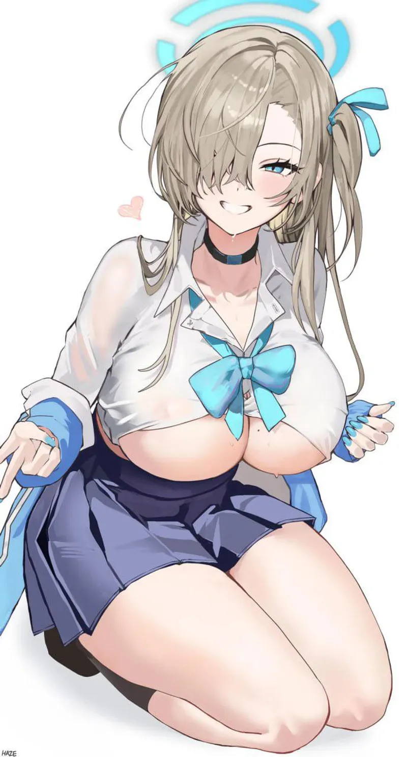 Thumbnail Sensual Beauty: Asuna's Underboob from Blue Archive | AnimeMILFS