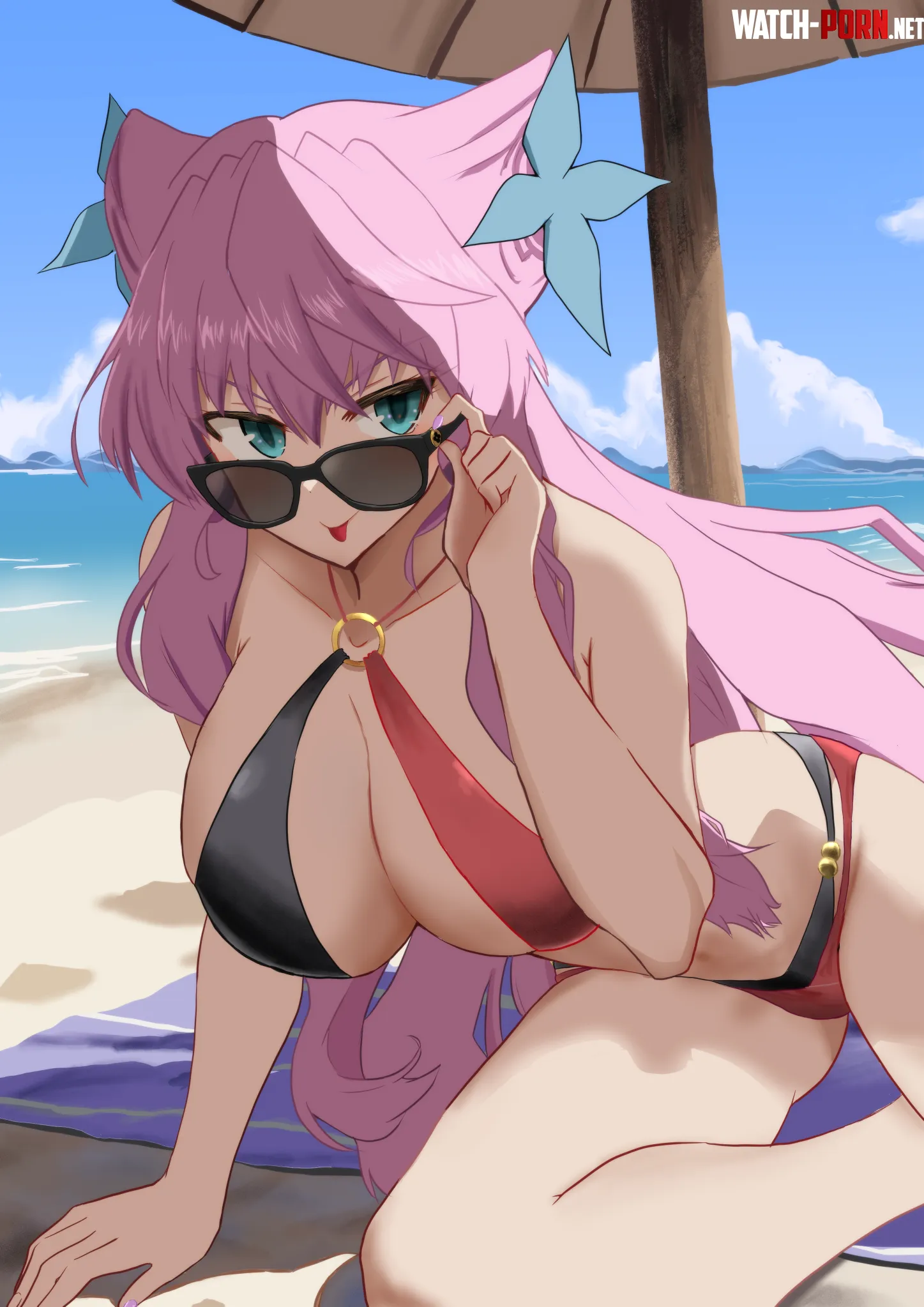 Maria Cadenzavna Eve sticking out her tongue [Symphogear] by LafterMastr