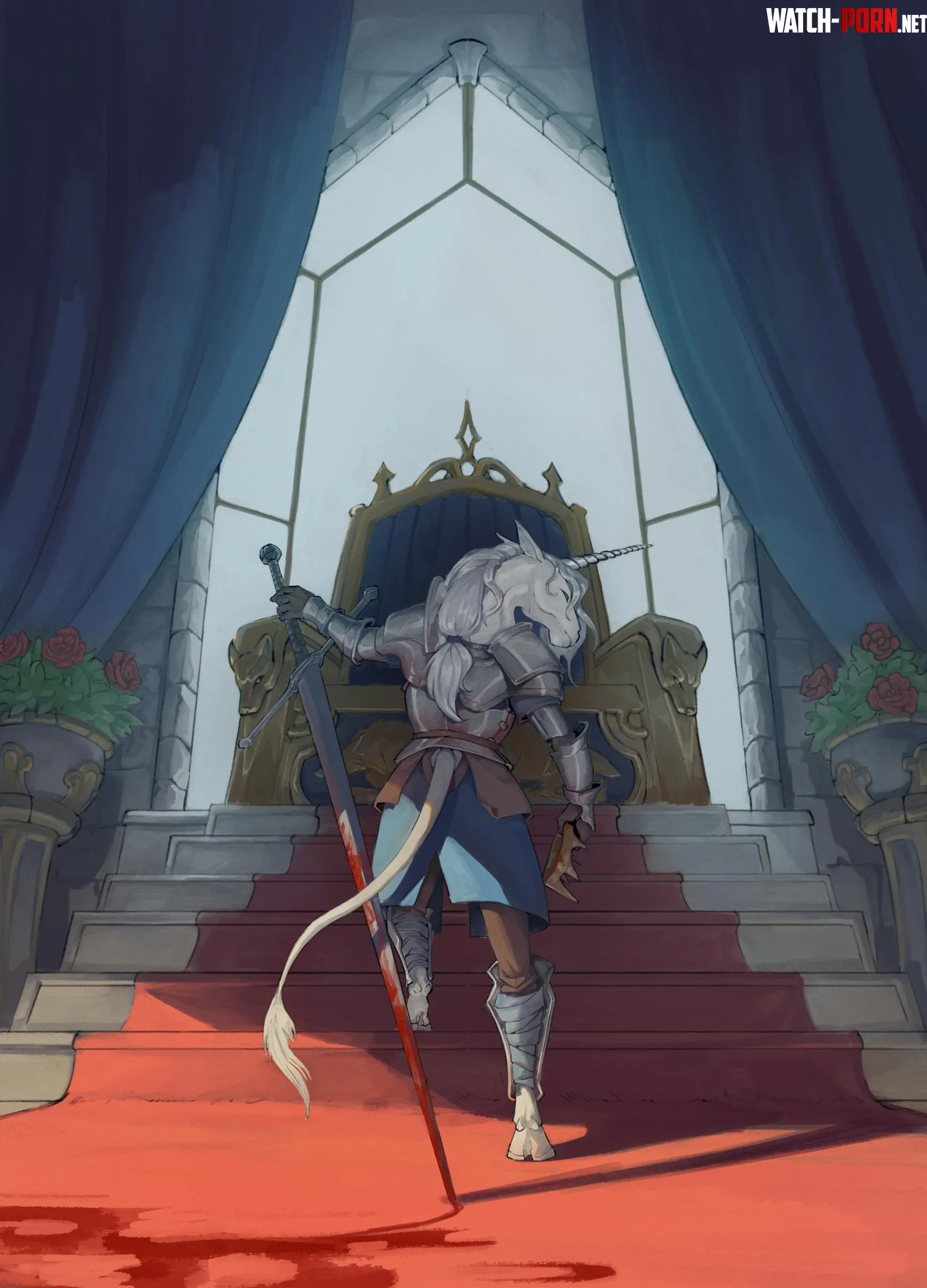 King Slayer by me (mjwithapencil) NSFW flair for blood by EmotionalSupportDirt