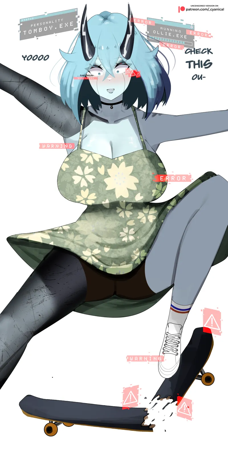 Thumbnail She Fails At Skateboarding [OC] - A Humorous Tale by -Cyanical | thick_hentai