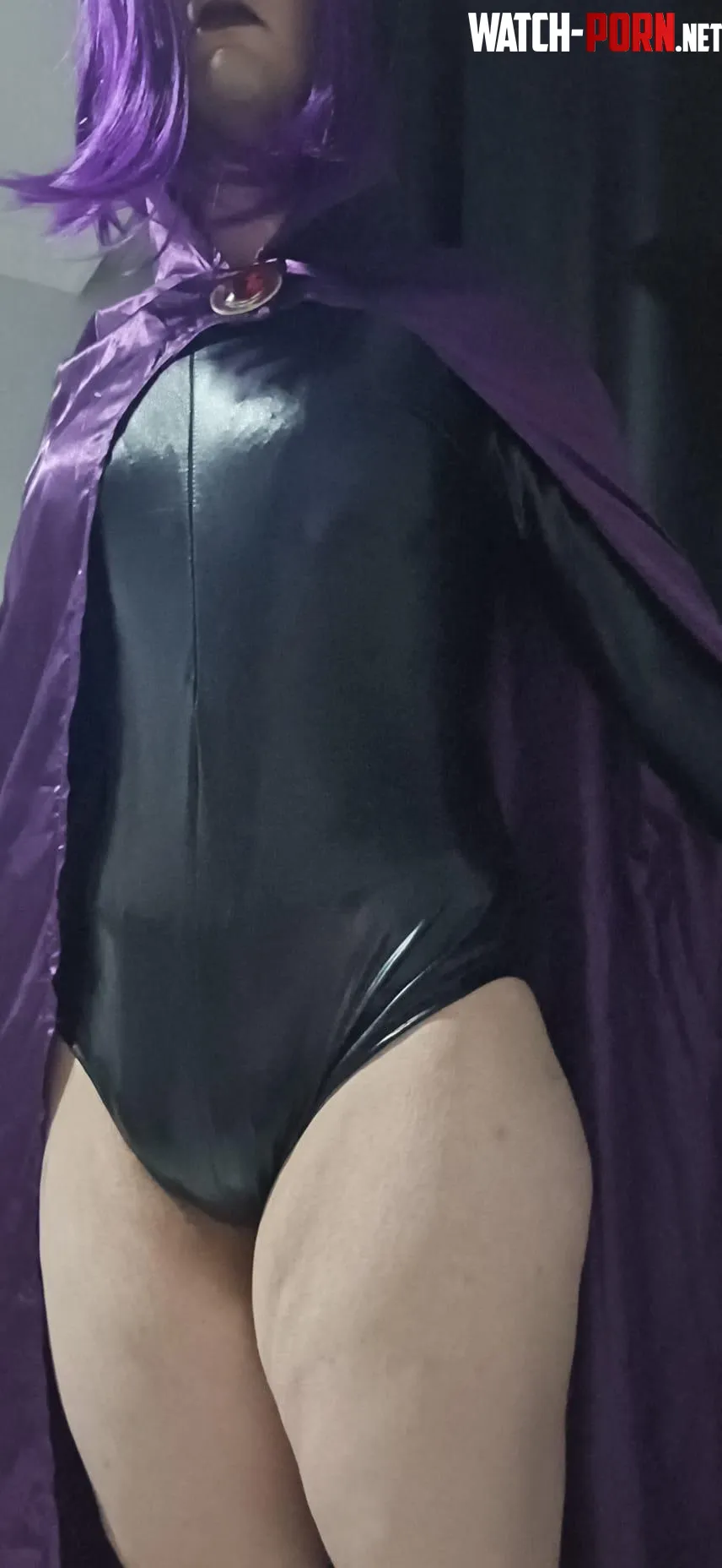 redid raven cosplay i also got a cape this time hope you guys like it :3 (self) by Layla_cutie
