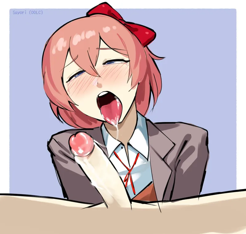 Thumbnail Sayori's Sultry Side Exposed by SpicyStabber - DDLCRule34 Unveiled!