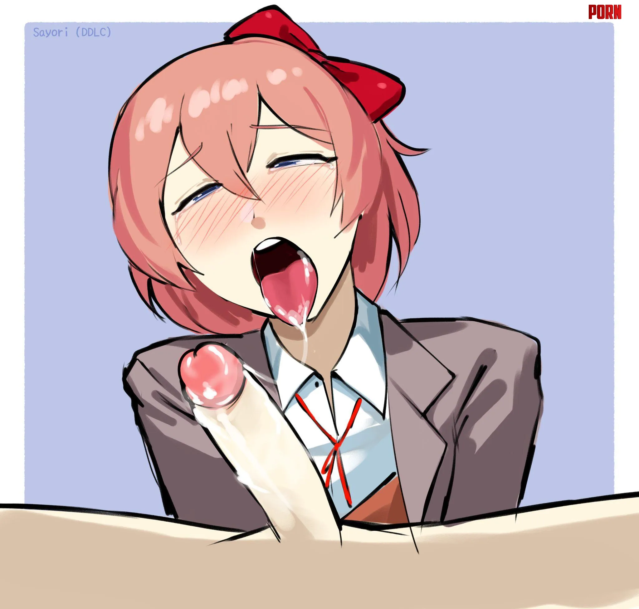 Sayori sloppy (SpicyStabber) by No_thoughts_anymore