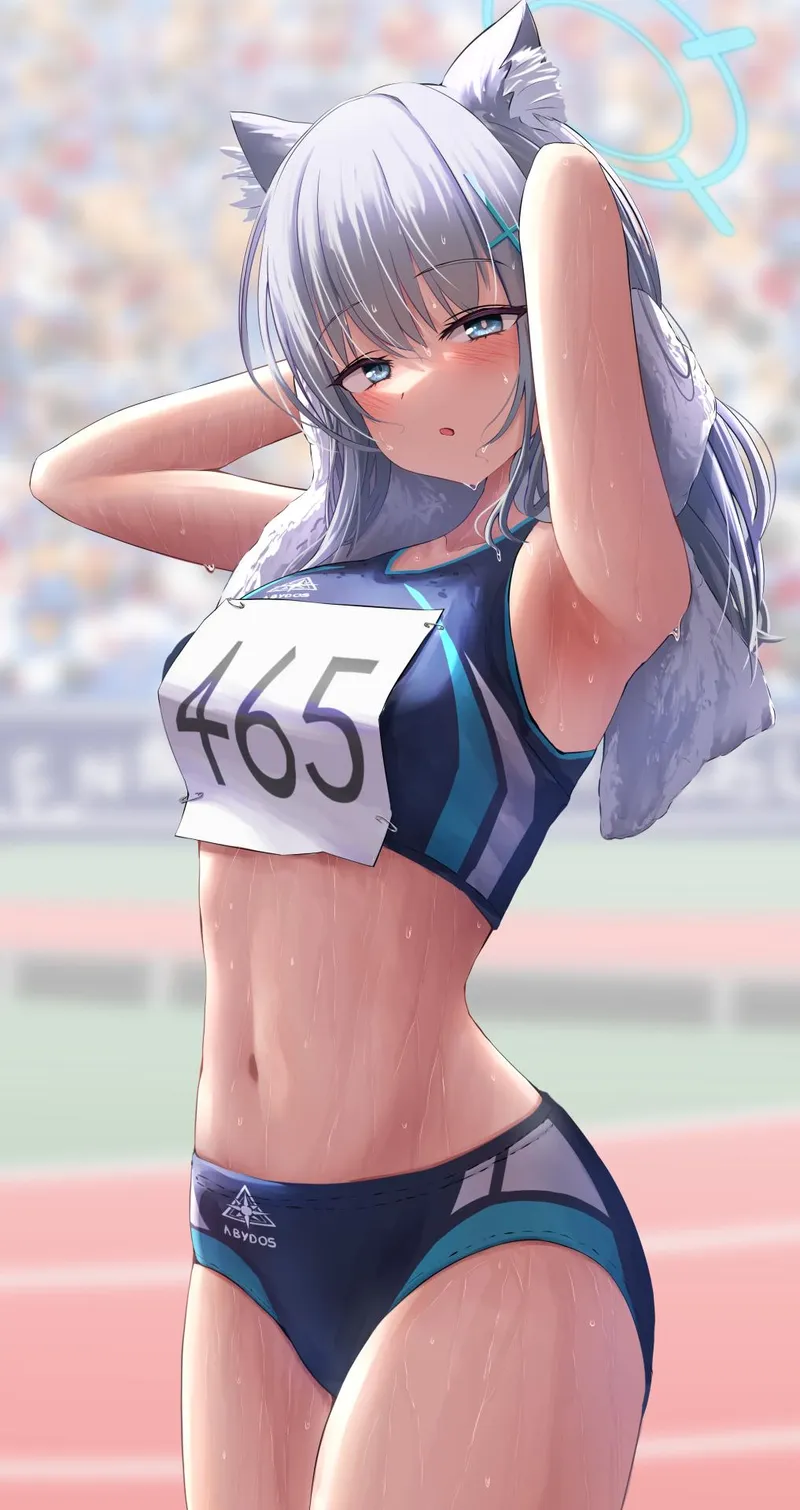 Thumbnail McKnight94 Explores Shiroko in the World of animearmpits