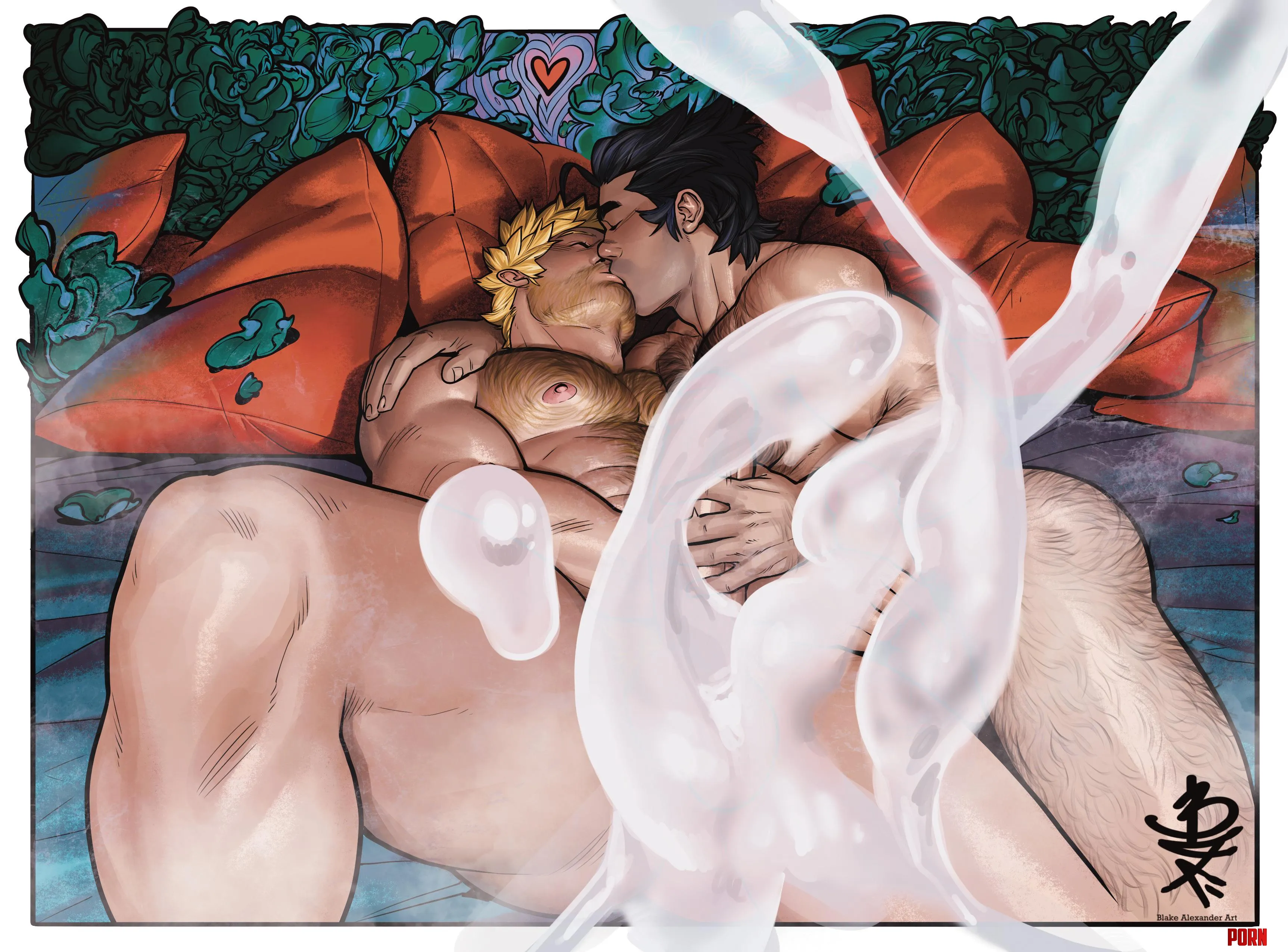 Naruto and Bolin making out by me by Blakealexanderart