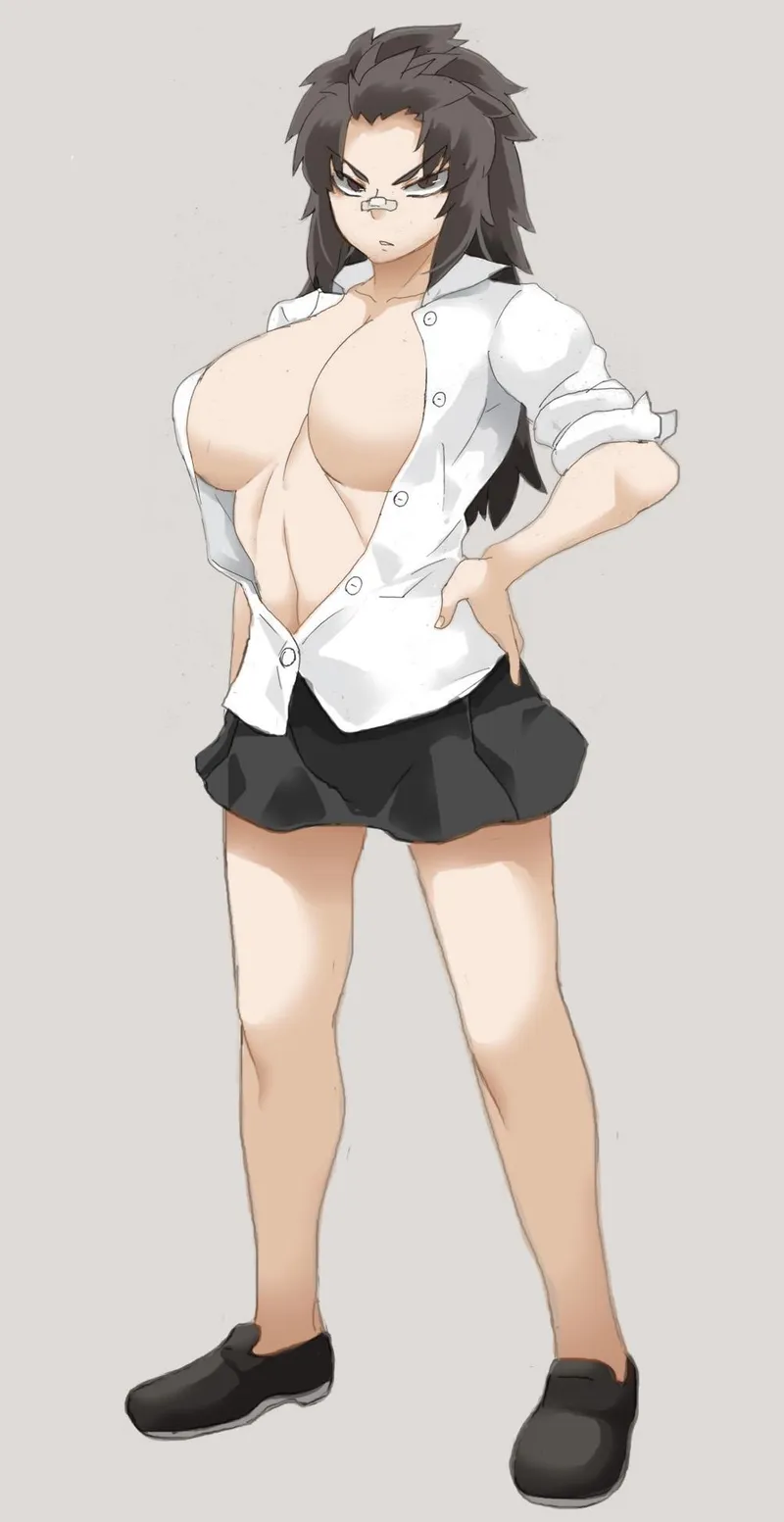 Thumbnail Scary looking tomboy [Original] (RYU) by Attacking_Diarrhea