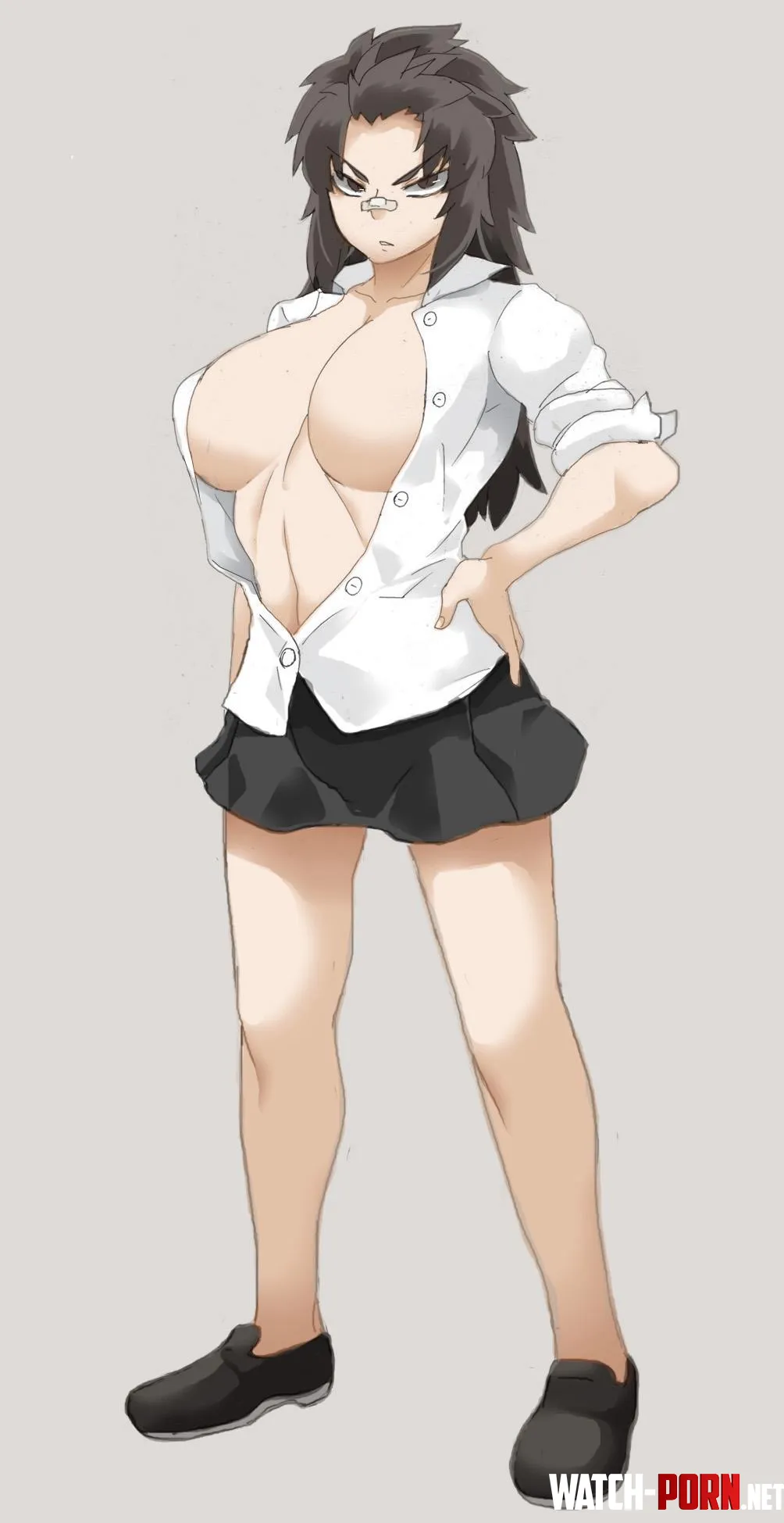 Scary looking tomboy [Original] (RYU) by Attacking_Diarrhea
