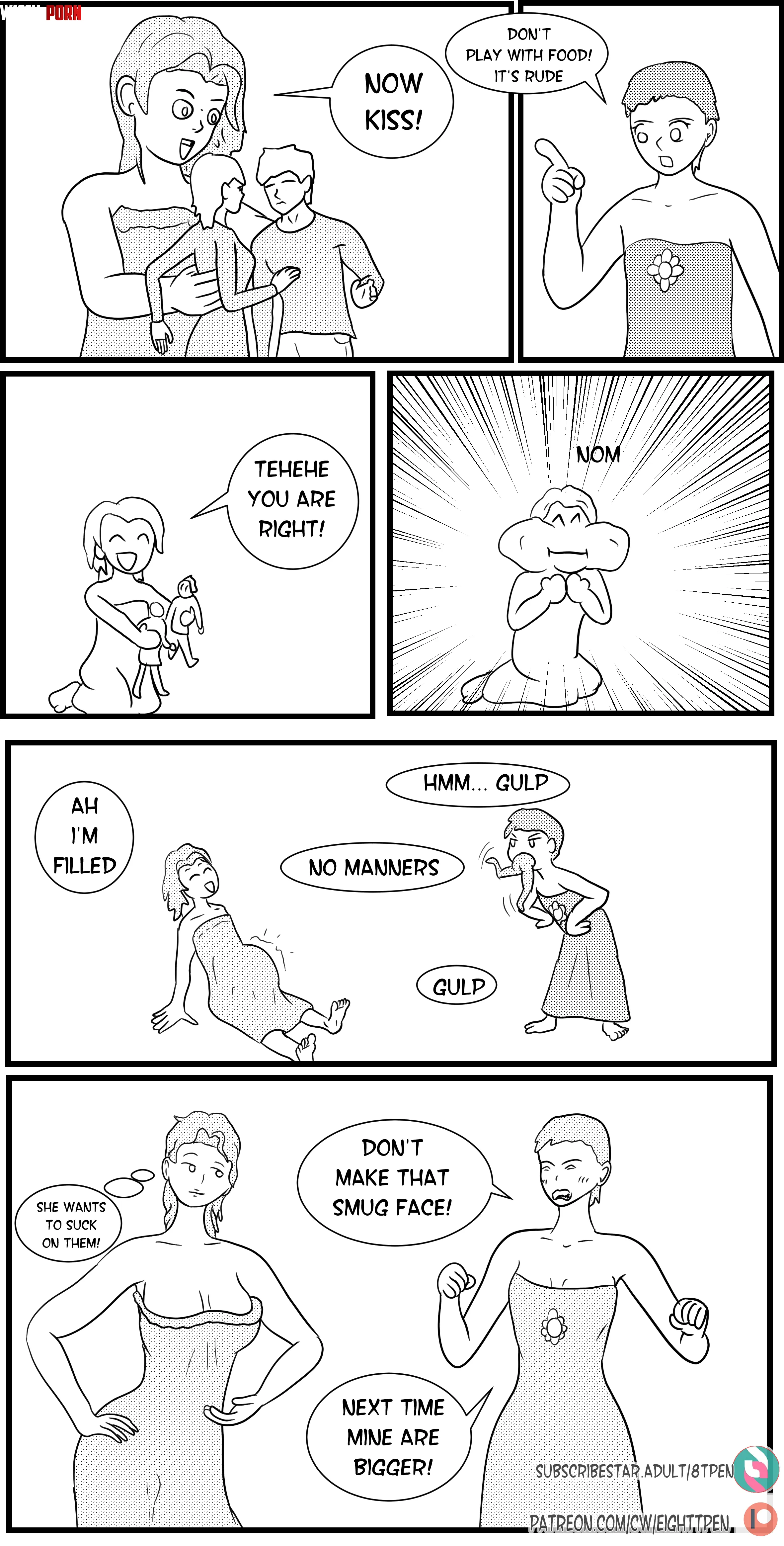 {comic} lay with food. By 8Tpen by weird_guy6931