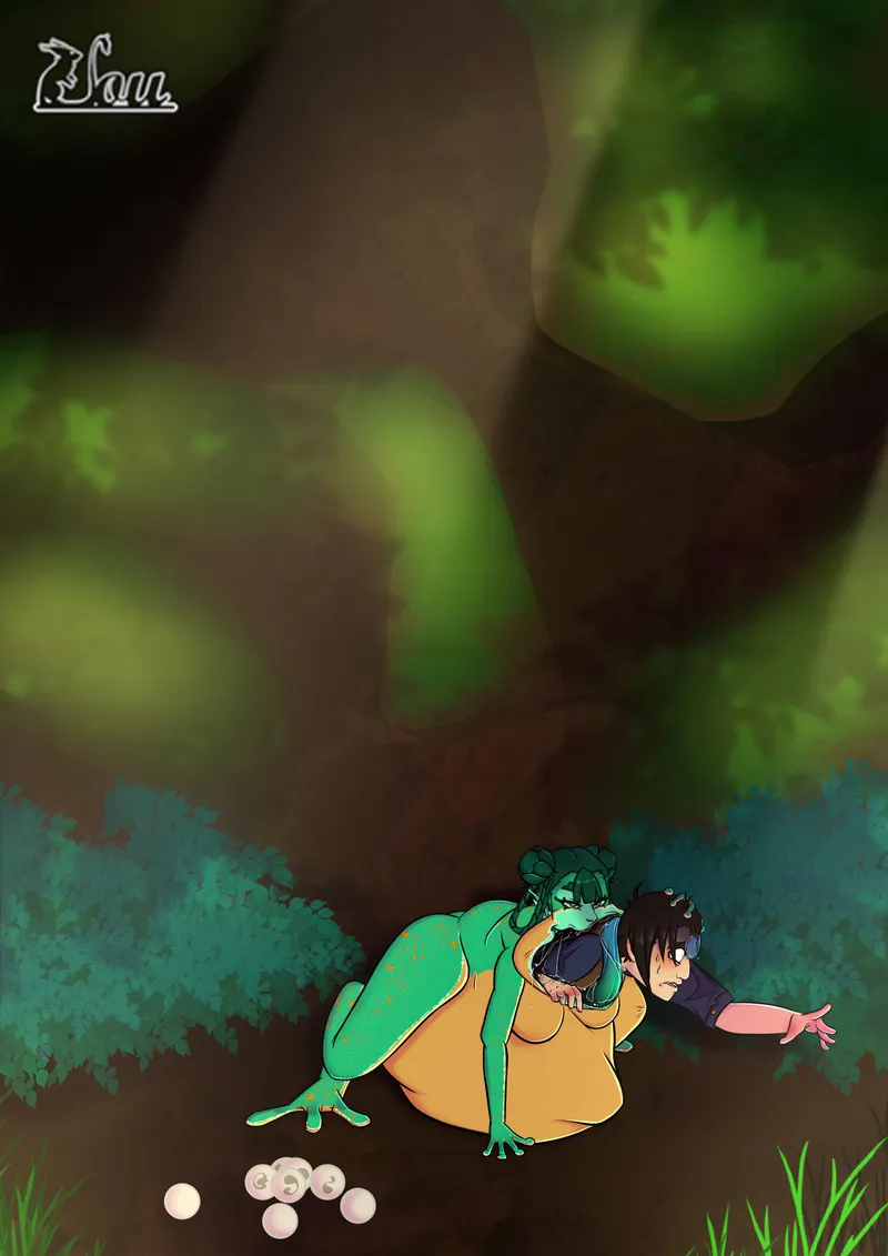 Thumbnail Dive into Momimake Vore Sequence Art by MousyLou91