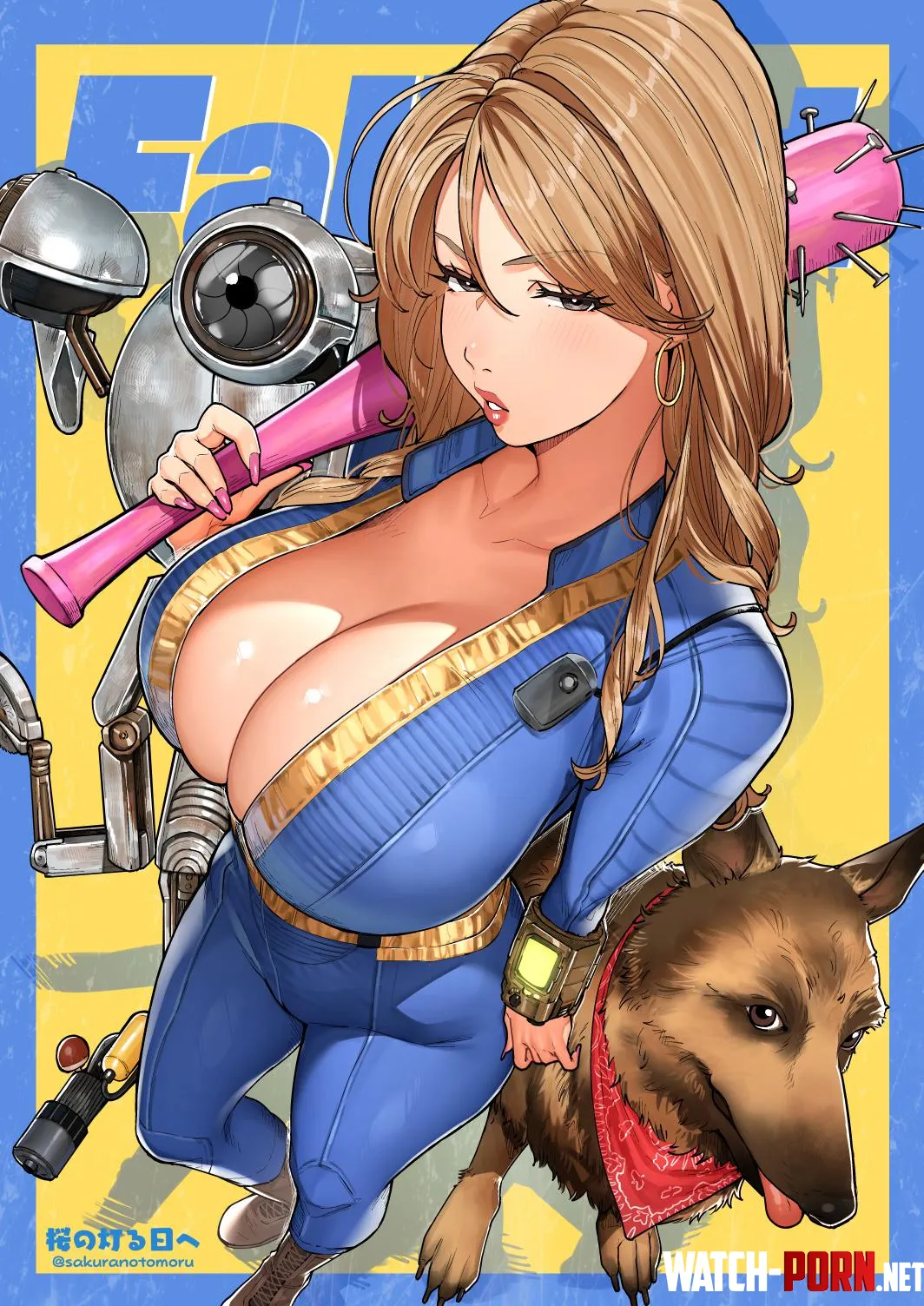 Blonde Bombshell Nora (Sakura no tomoru hi e 🌸 on Pixiv) [Fallout 4] by TheDerpSpoon