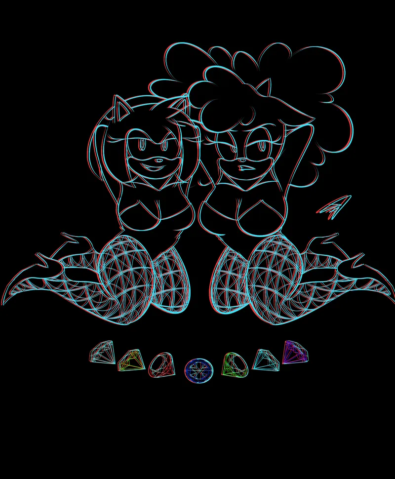 Thumbnail Amy & Lanolin by me [GlitchArt] by Shinedropz3