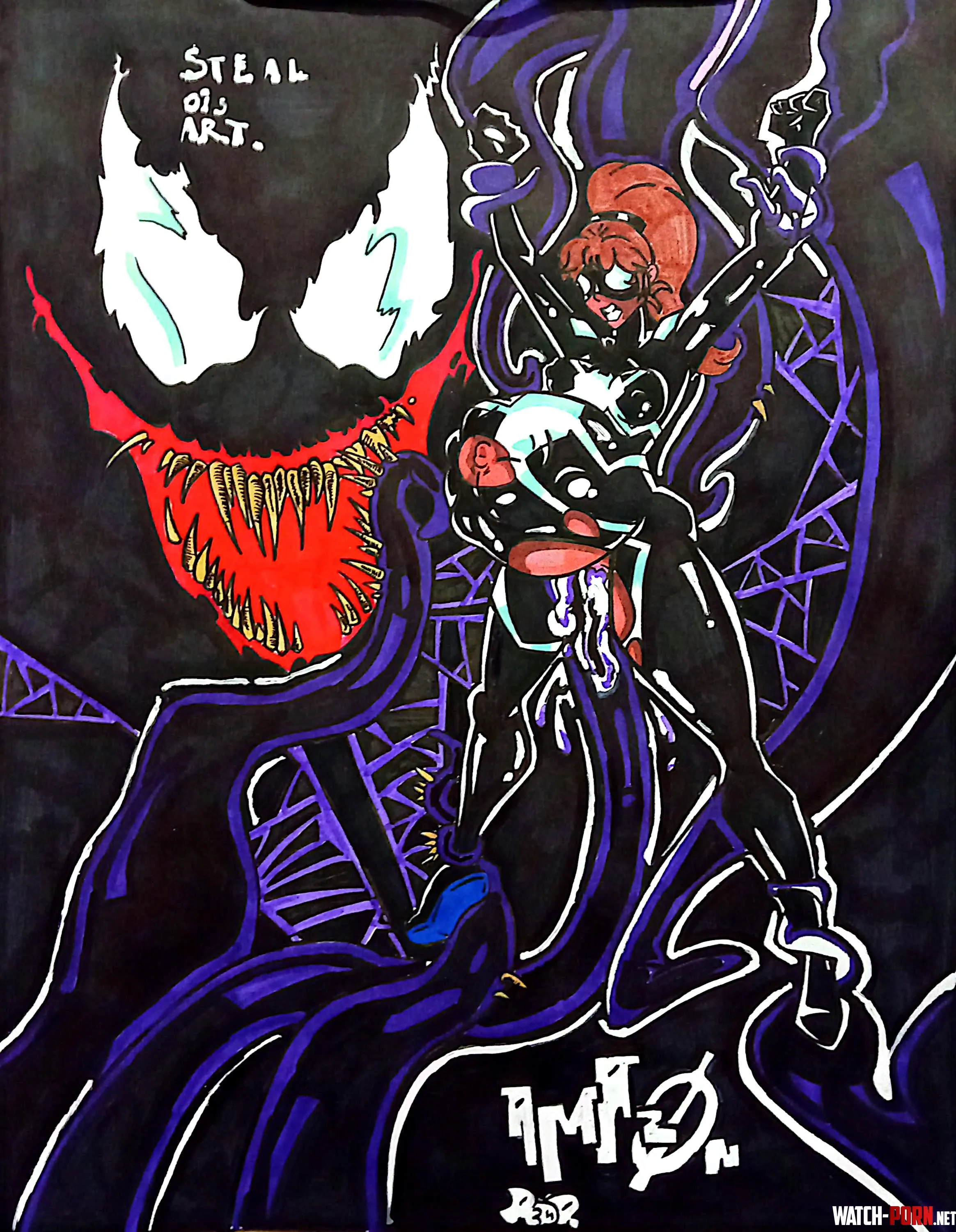 Spider-Girl in troubles (Art by @InfernoAGITO) by RadiactiveMannCox