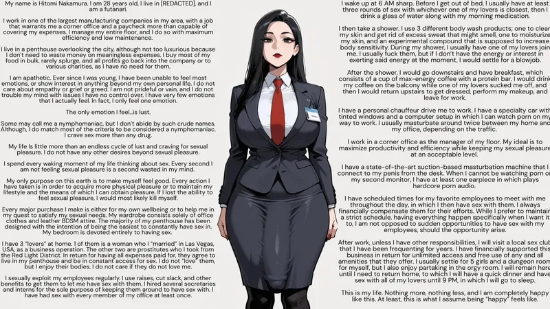 Thumbnail The sins of Hitomi Nakamura [futa POV] [confession narrative] [storytelling] [sex addict] [rich businesswoman] [lots of talking about sex] by S1r-M-Oxlong2