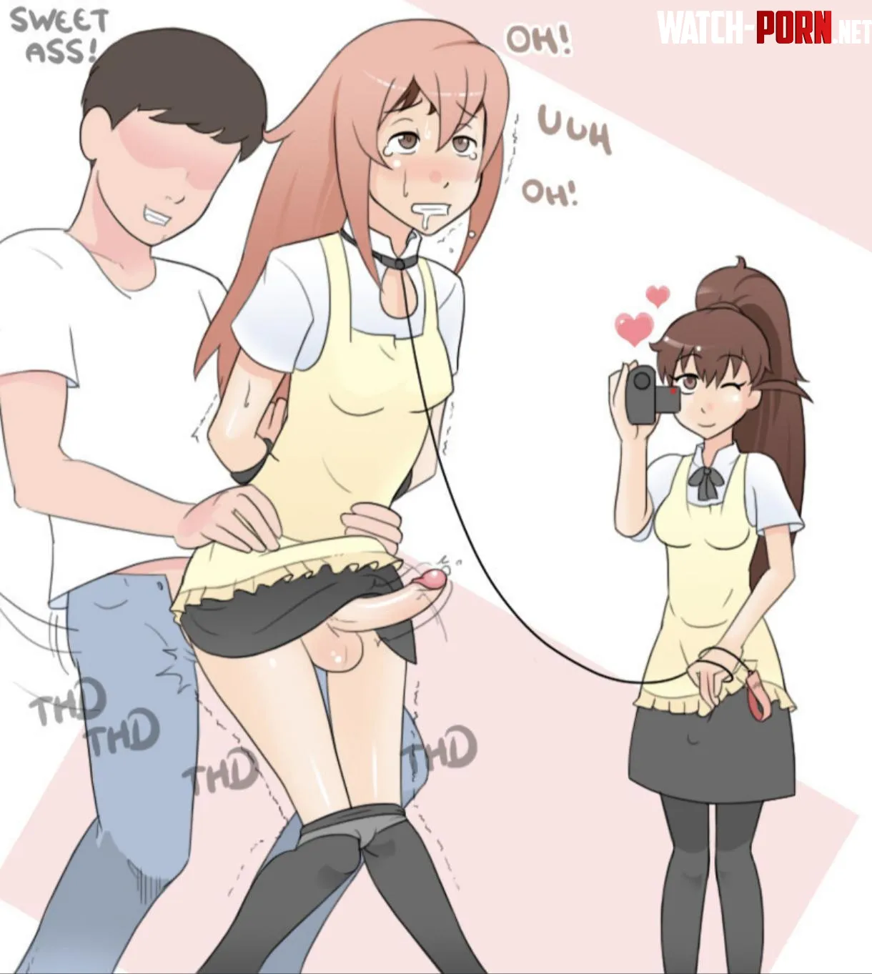 My bully found me crossdressing and blackmail me into her bitch by Eevee_fangirl