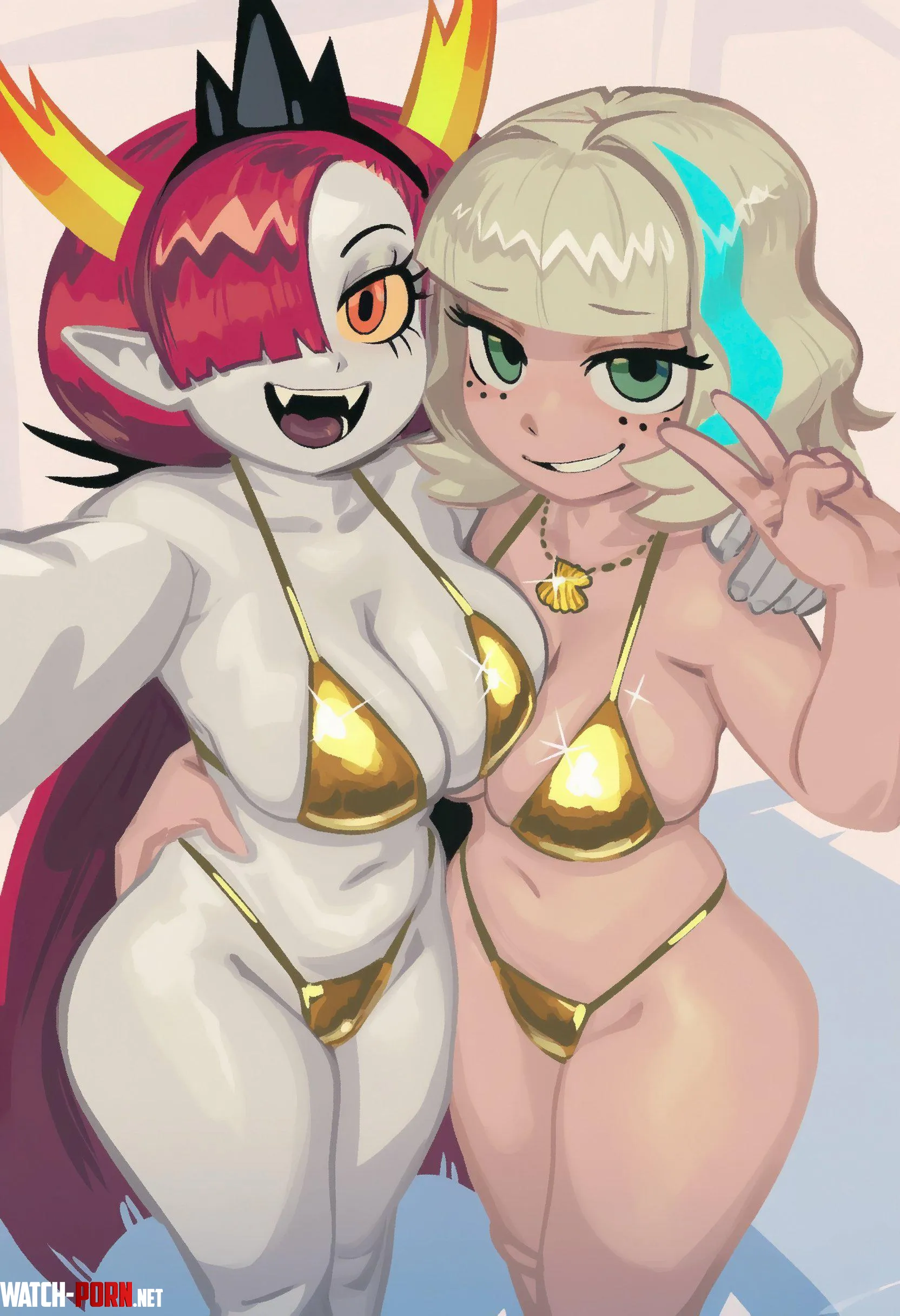 Golden Week: Hekapoo and Jackie Lynn Thomas (by @LOSFURRY_CUSTOM on 𝕏) by Quirky_Snow_8649