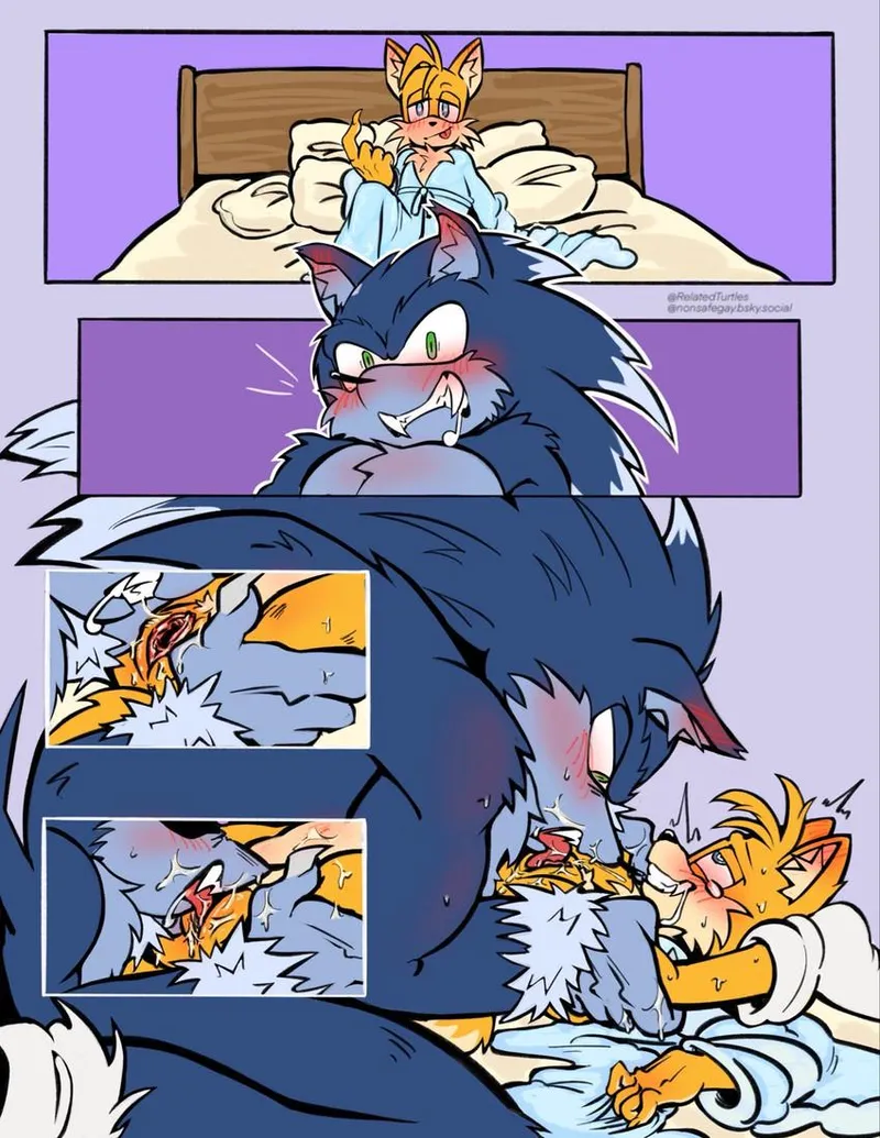 Thumbnail Tails treating Werehog Sonic to dinner [FtM x M] (RelatedTurtles) by Illustrious-Ice9656
