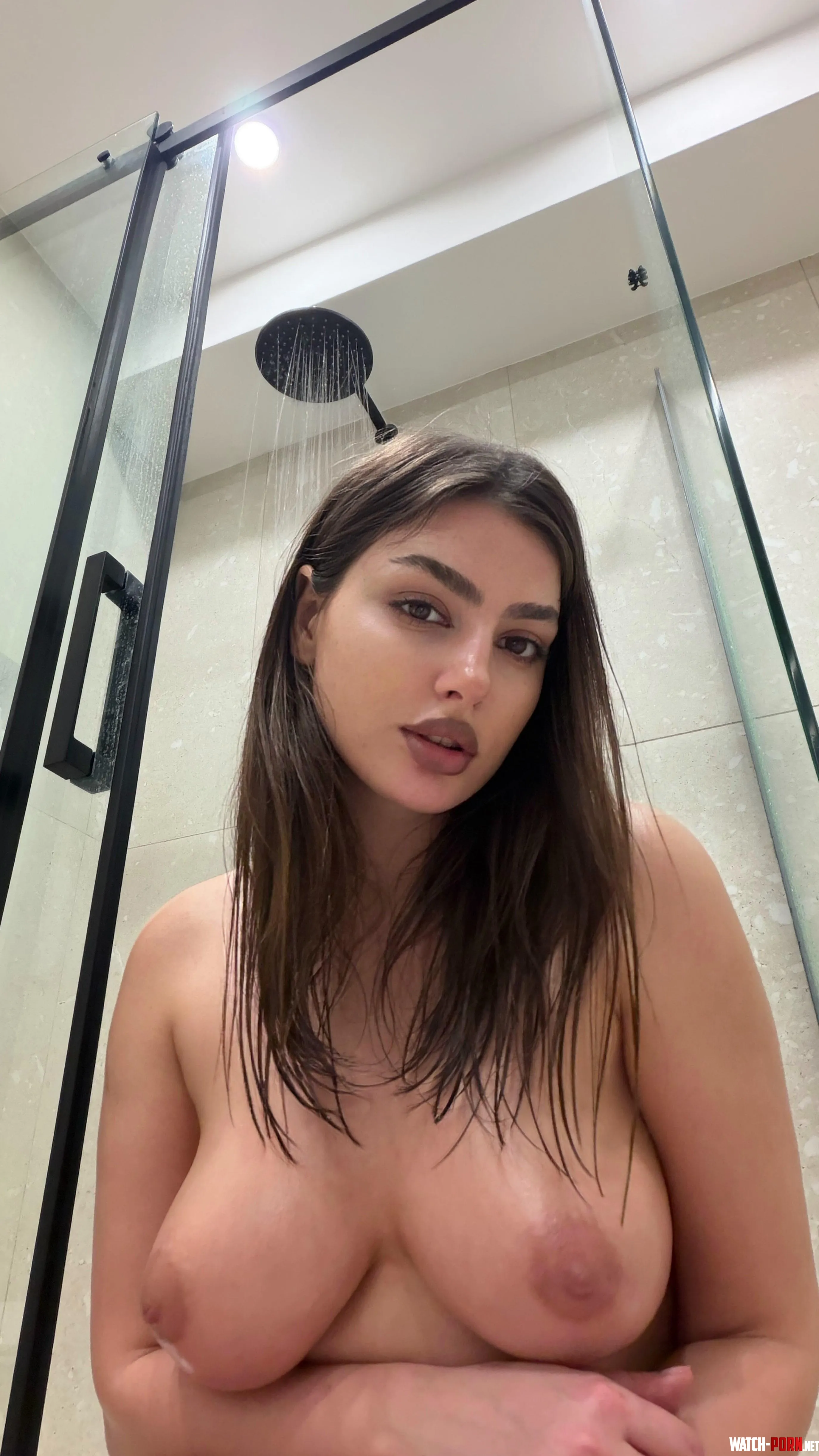 Suck my tits in the shower and make me happy by evasforever