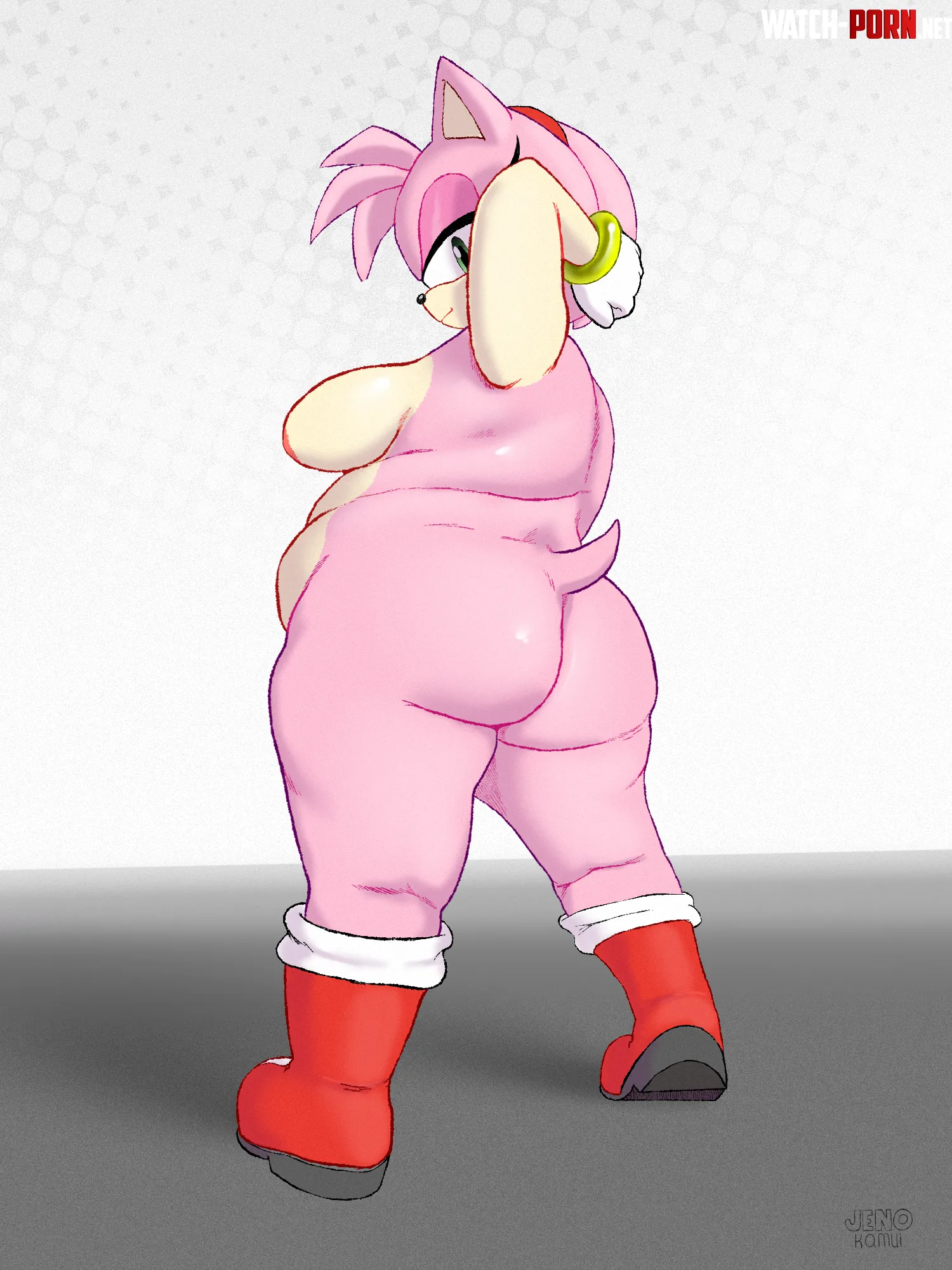 Amy Rose but BBW (JenoKamui) by JetFrozen