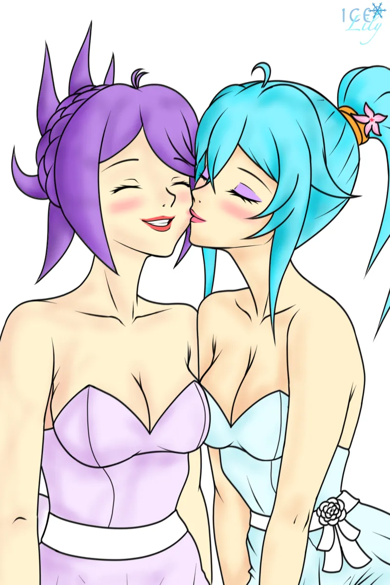 Thumbnail Newlywed smooch [Original] by IceLily98