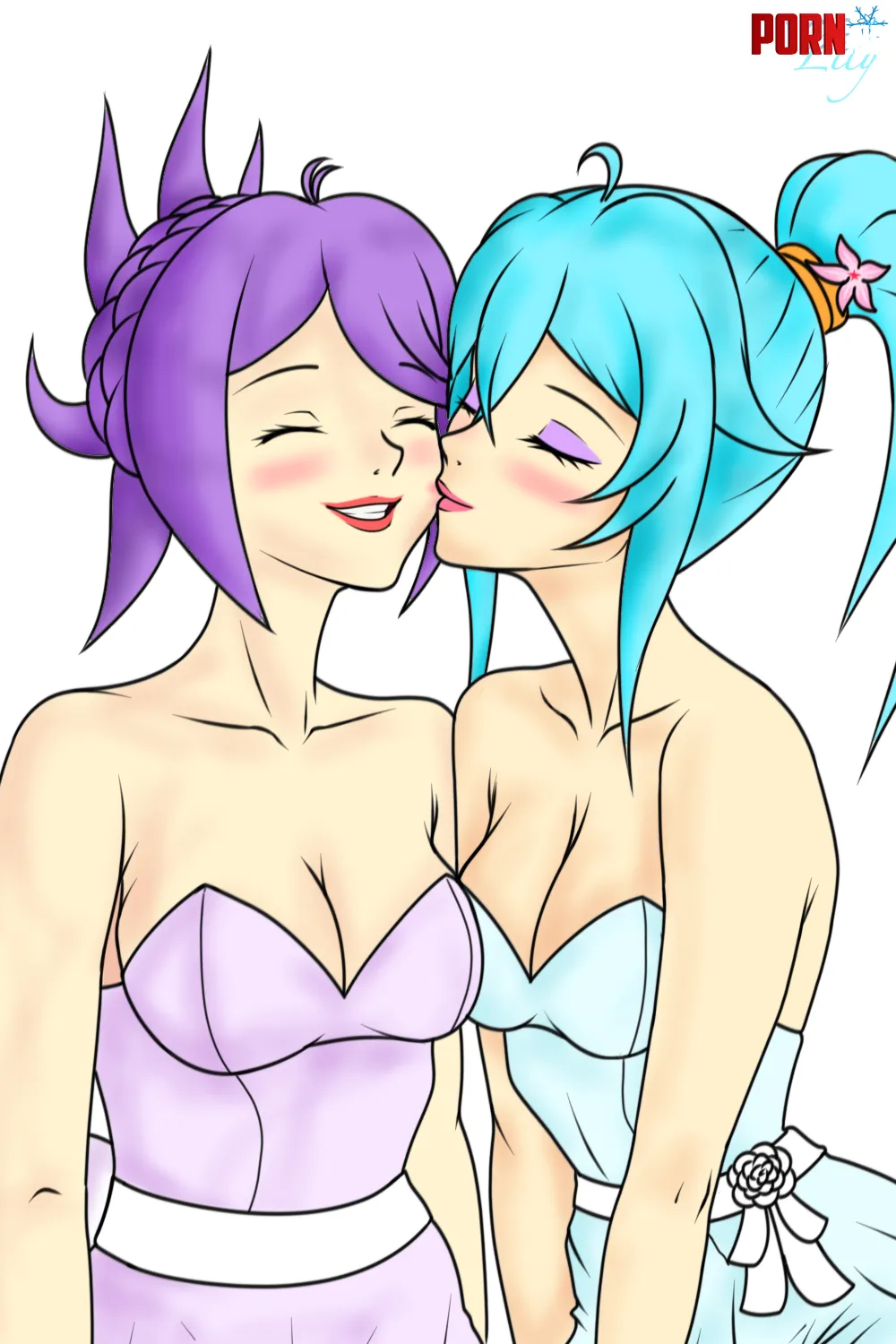 Newlywed smooch [Original] by IceLily98