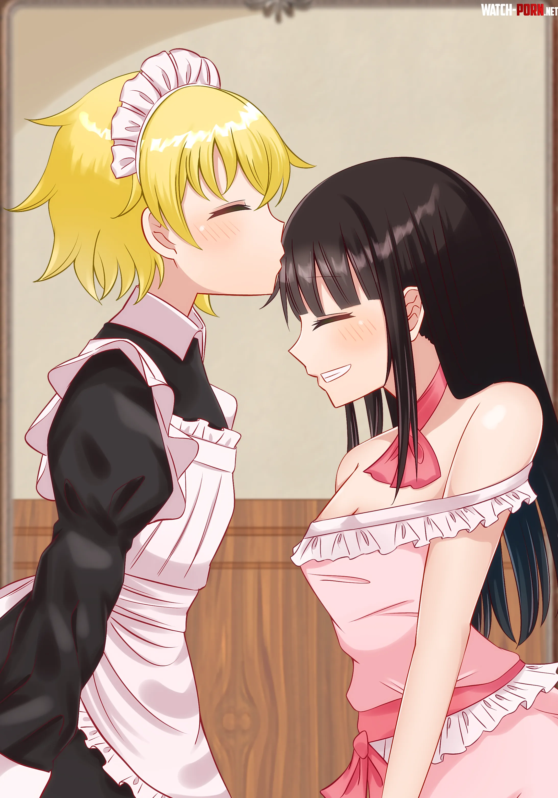 Forehead kiss from little maid [Original] (とら) by Attacking_Diarrhea