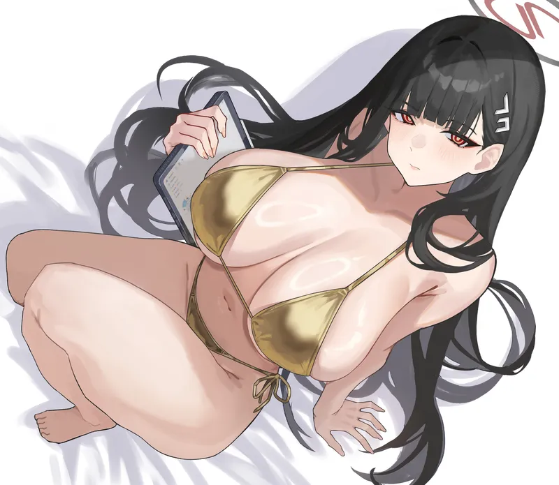 Thumbnail Gold Bikini Rio: Exquisite Artwork by xSaviour_N in the Ecchi Category