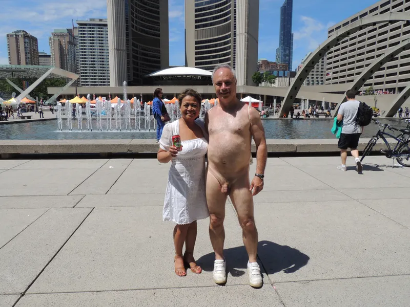 Thumbnail Naked Biking Adventure - Stop at City Hall Revelations by birthdaysuitm in CFNM