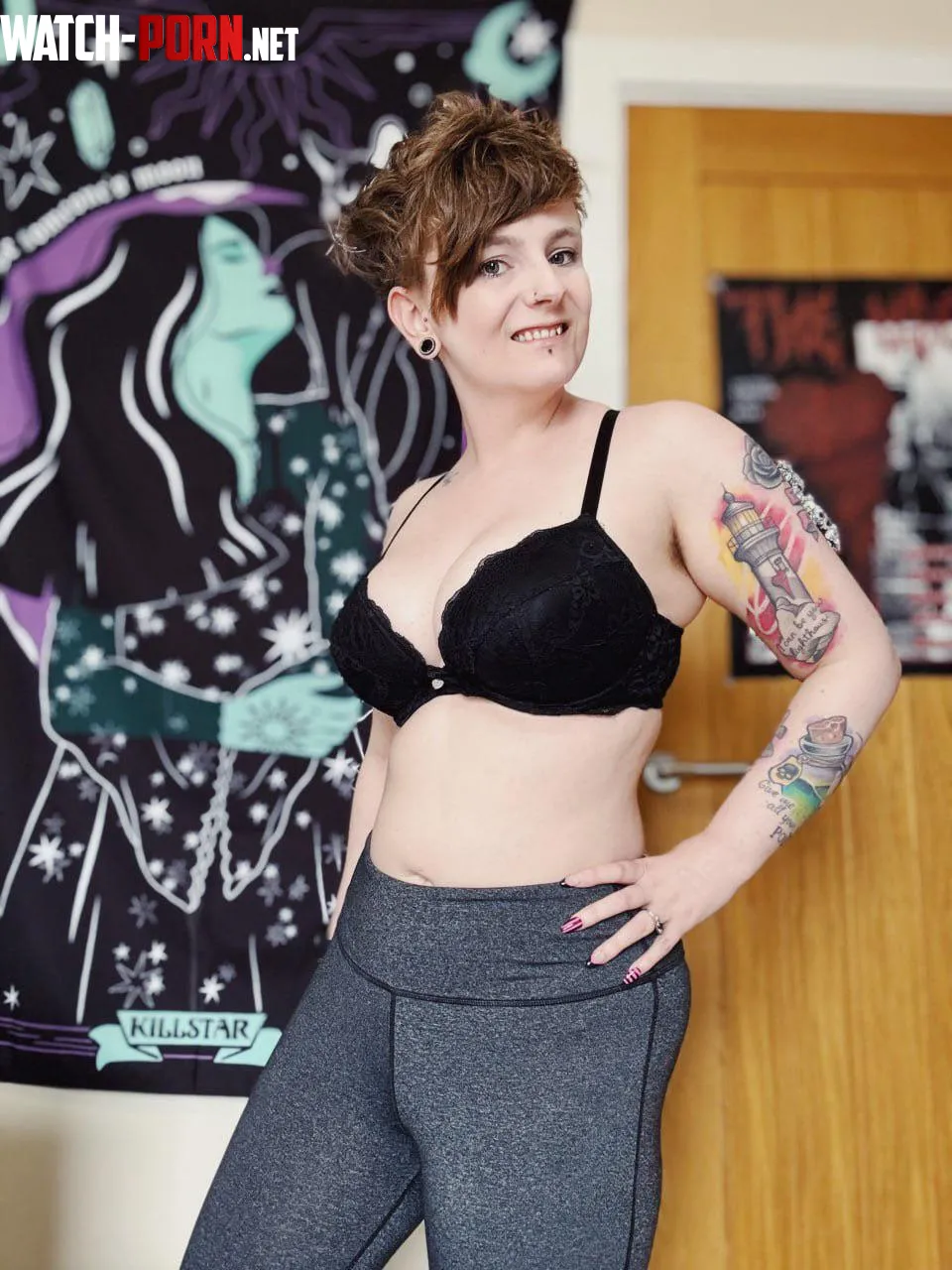 working those arms to make the tattoos pop by BritishEmoChick