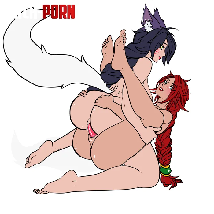 Ahri and Miss Fortune having fun together. (LadyFortune5) by Short-Ad224