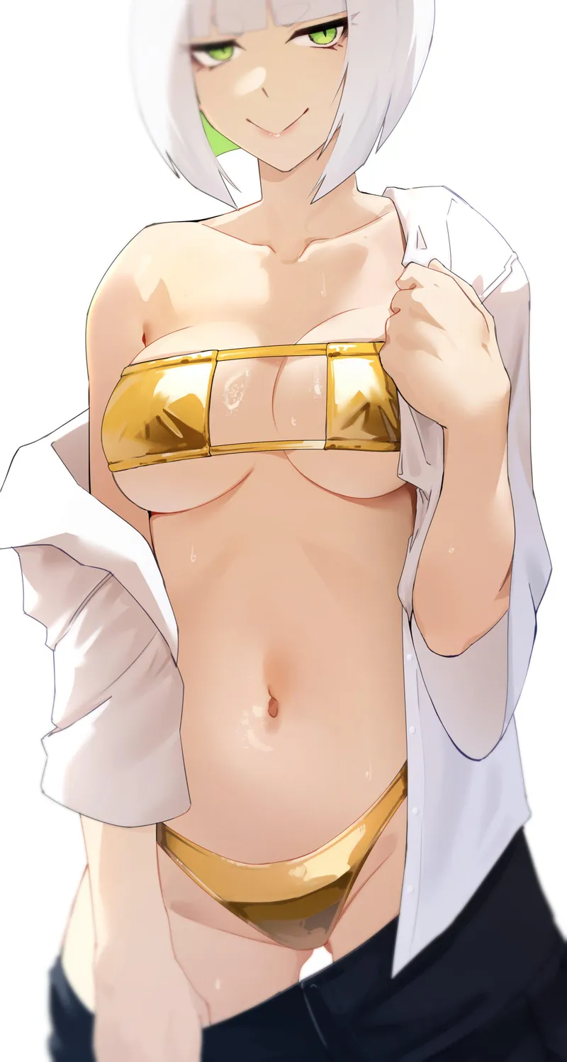 Thumbnail Showing off her new swimsuit (AtKOArt) by xwrecker