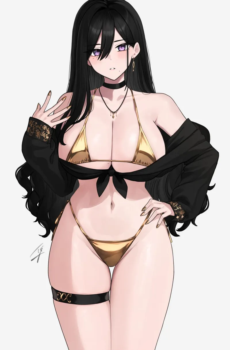 Thumbnail Gold Bikini by WoolsonDaSheep | A Glamorous AnimeMidriff Display