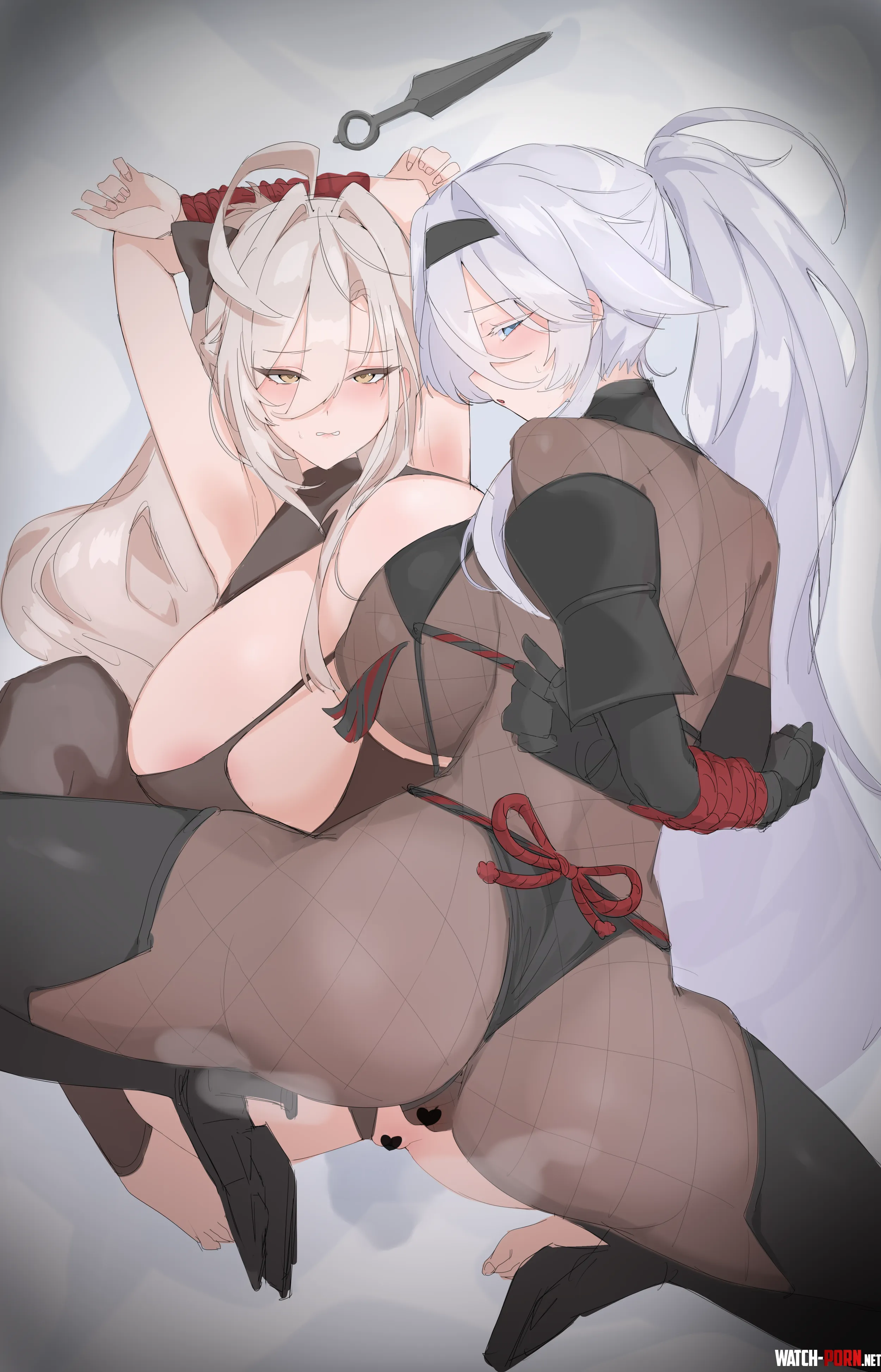 Hakuhou and Soyuz captured (Showmoo) [Azur Lane] by llamanatee