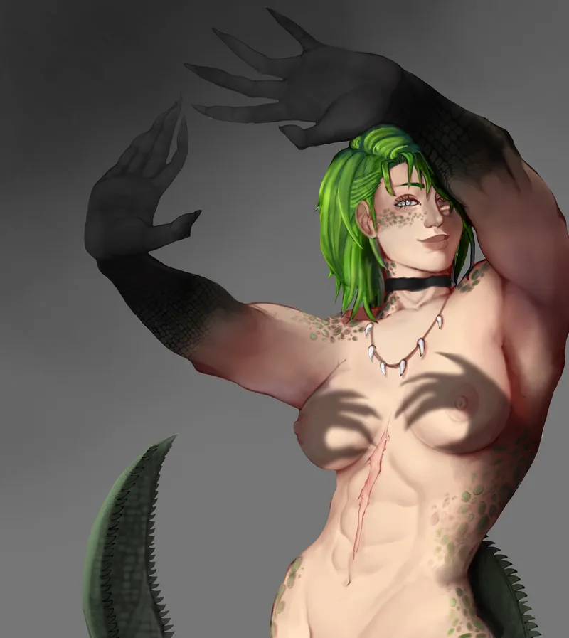 Thumbnail Shadow-Inspired Art featuring Khorin by Stroomphyex | MonsterGirl