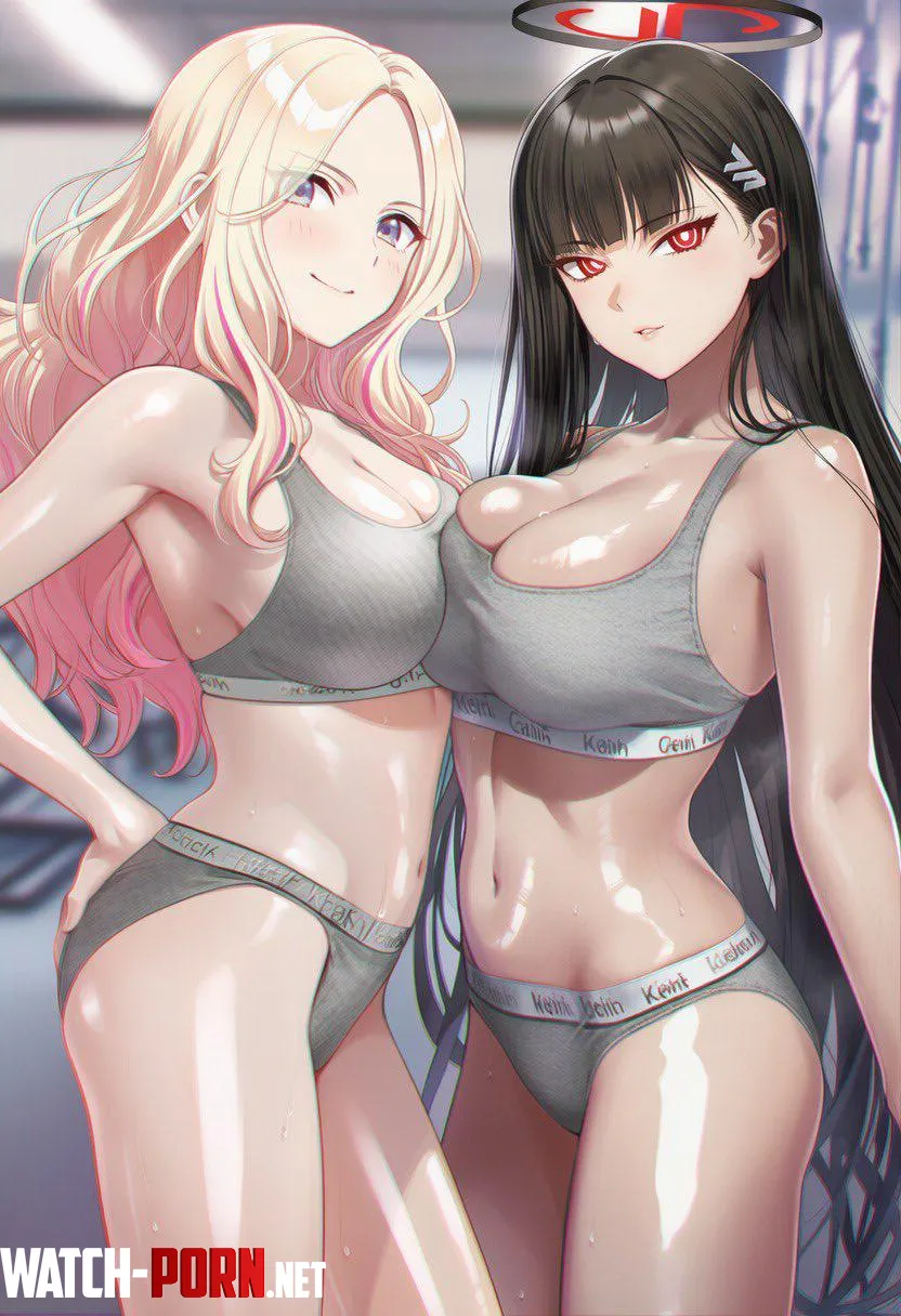 Sena Juo & Rio Tsukatsuki [Blue Archive] by WoolsonDaSheep