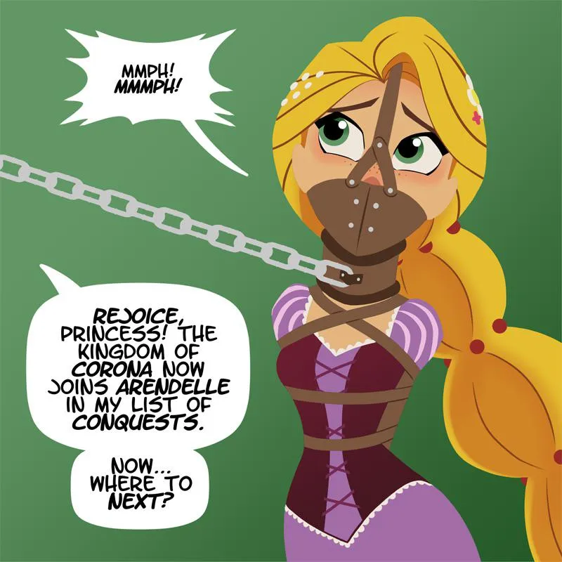 Thumbnail Rapunzel Bondage Art (Wossarem) by peachjabba