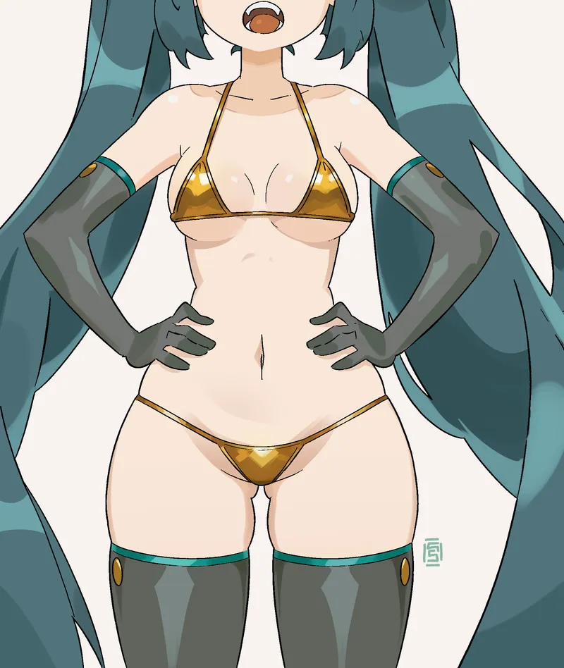 Thumbnail Sensual Beauty: Miku GW in Sumishimix's Rendition | Sumi-Shumi