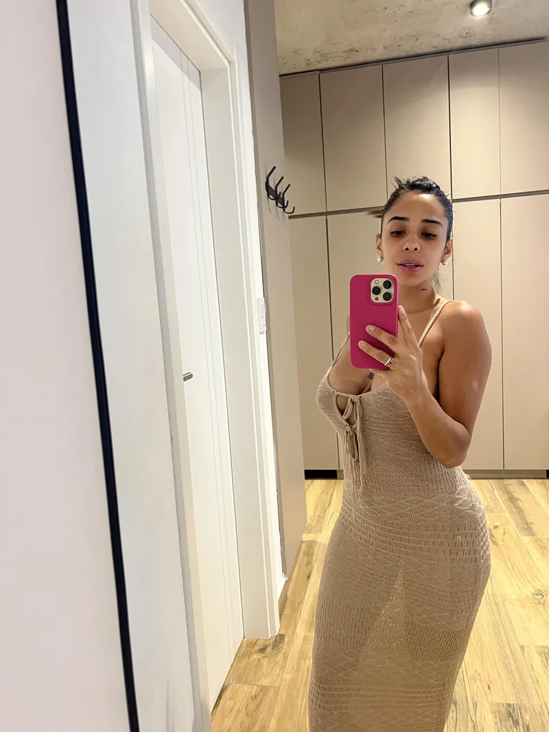 Thumbnail Bold Move by pjoterrro: Wearing Nothing Under a Tightdress