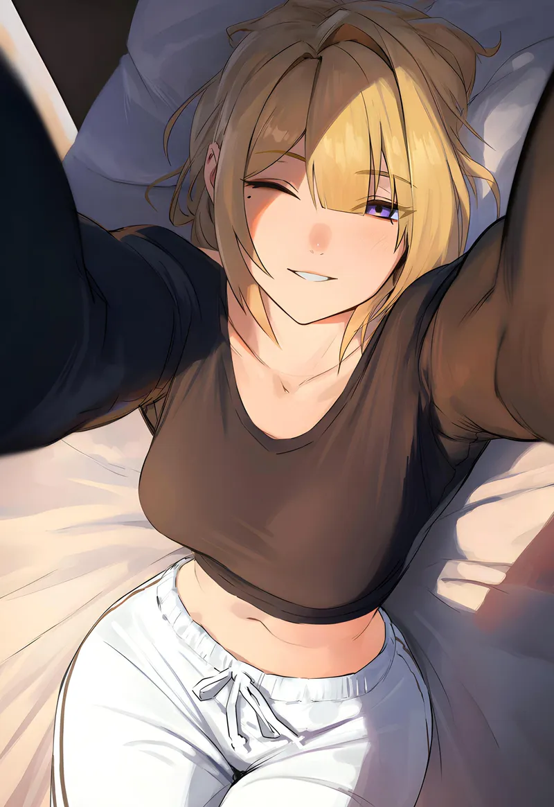 Thumbnail evelyn showing off her midriff from zenless zone zero by Academic_Trash5001