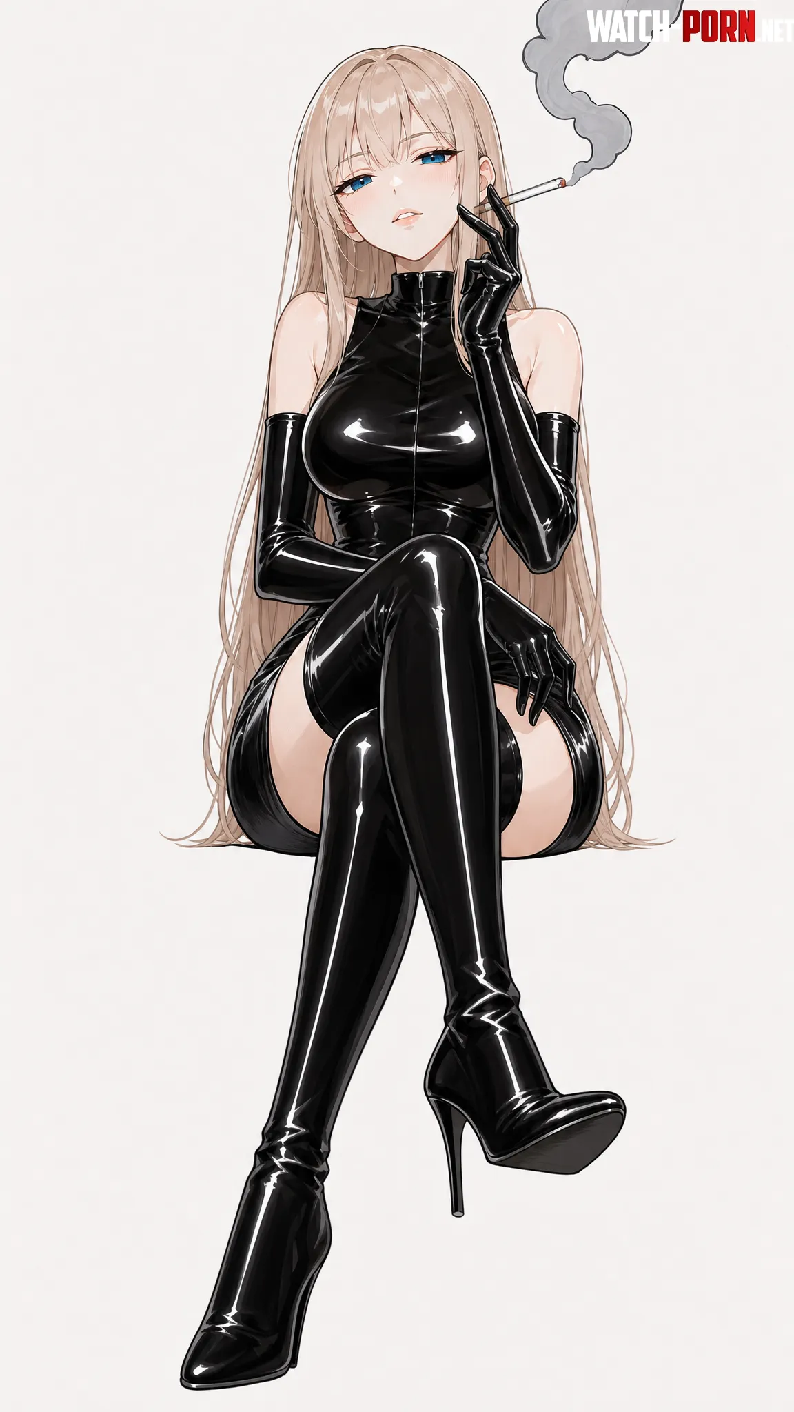 Smoking in Leather by WoolsonDaSheep