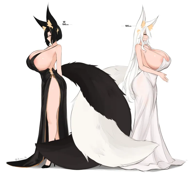 Thumbnail Fox Yin & Yang: Krass Beauty Revealed! Author: SilentIceWind | MonsterGirl