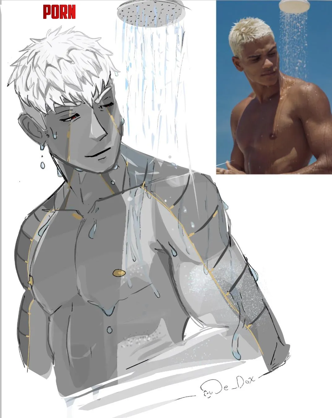 [Xenoblade Chronicles 3] Locker Room - Shower (OC) by D3_D0x