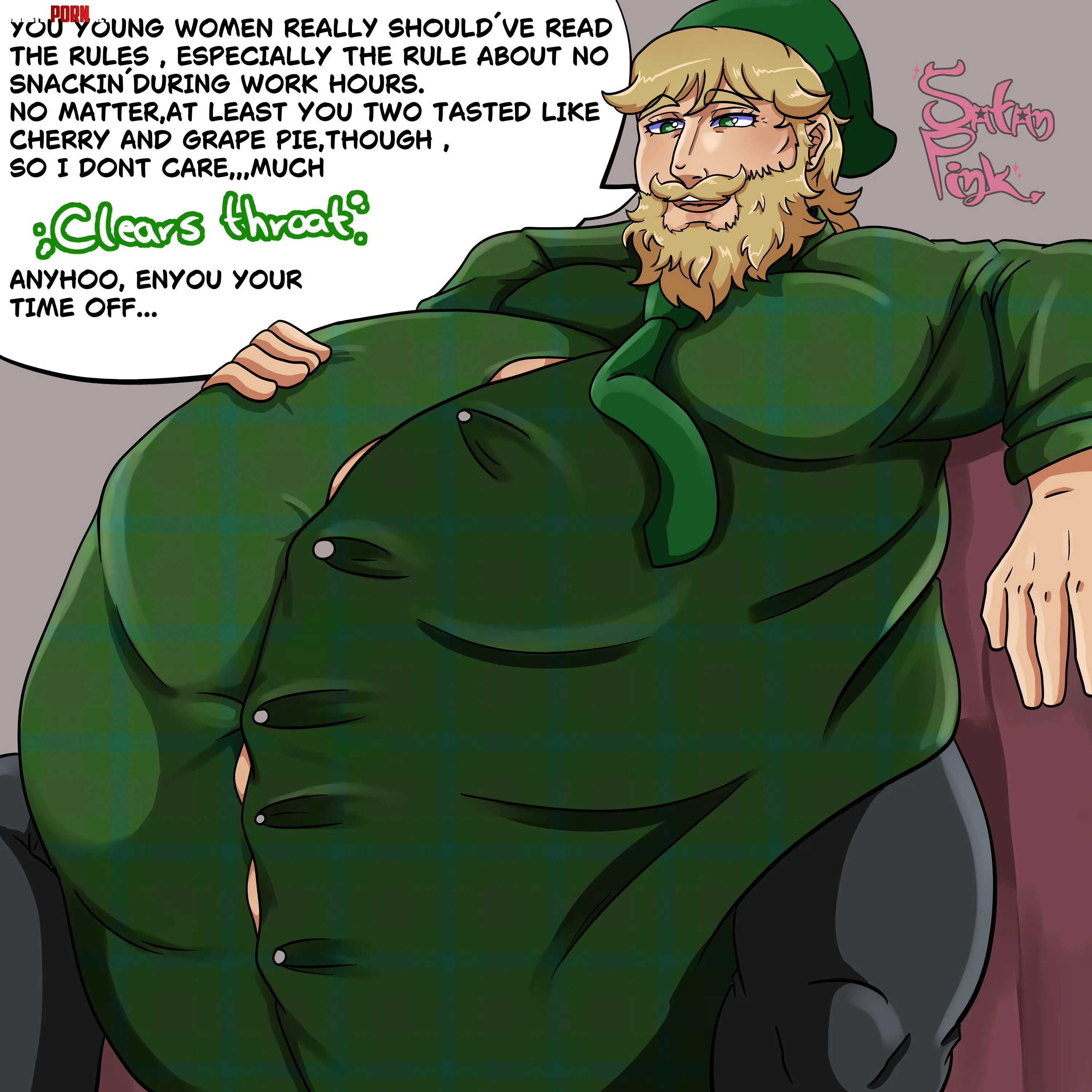 {image} big guy having a snack (art by me, Oc: jesses mansion) by SatanPink666