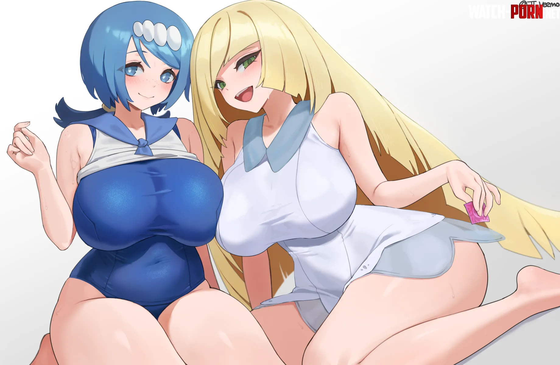 Lana's mom & Lusamine on the floor [Pokémon] by LafterMastr