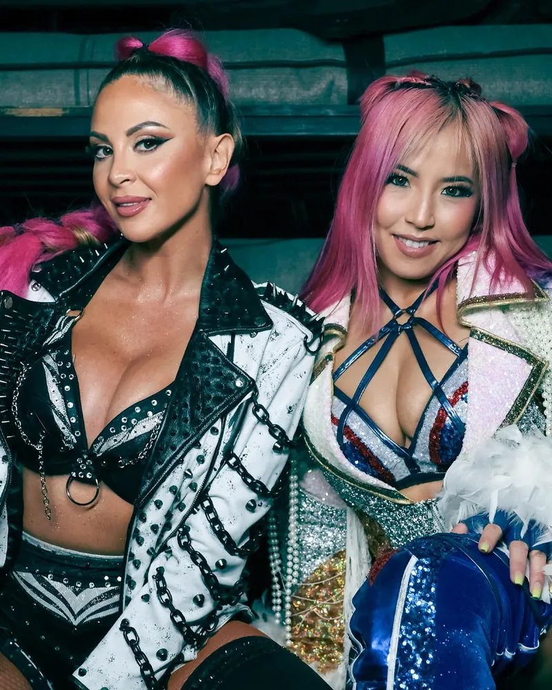 Thumbnail Double the Pleasure with Harley Cameron and Mina Shirakawa in WrestleFap