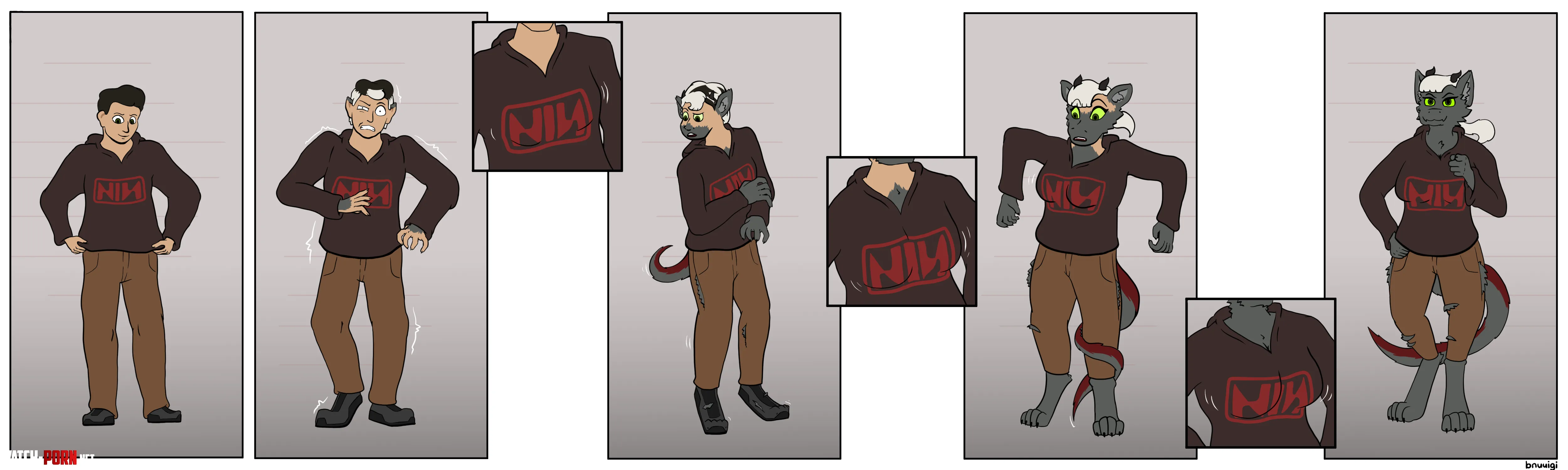 Finding a good band can really change you. (M Human -> F Furred Dragon) by bnuuigi by bnuuigi