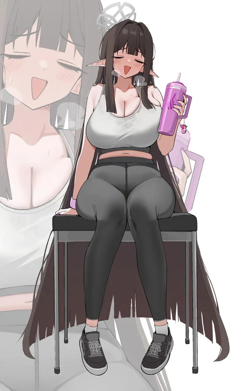 Thumbnail 'Misuzu Hydrating' Artwork Revealed by llamanatee in BigAnimeTiddies Category