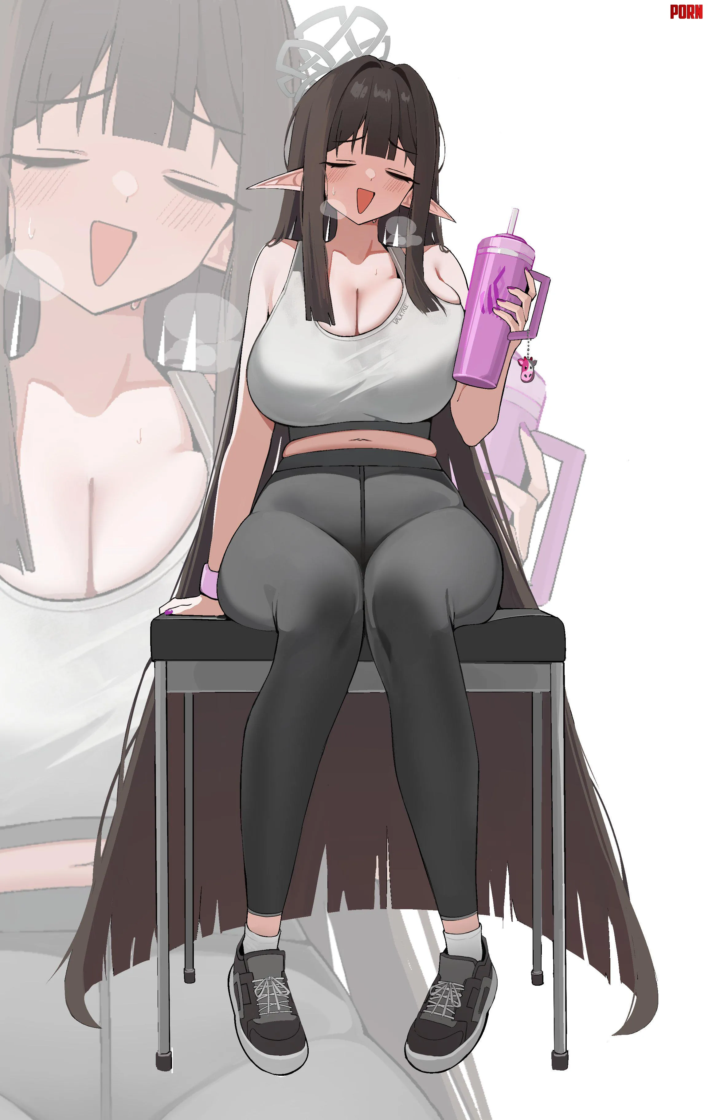 Misuzu Hydrating (Ammak) [Blue Archive] by llamanatee