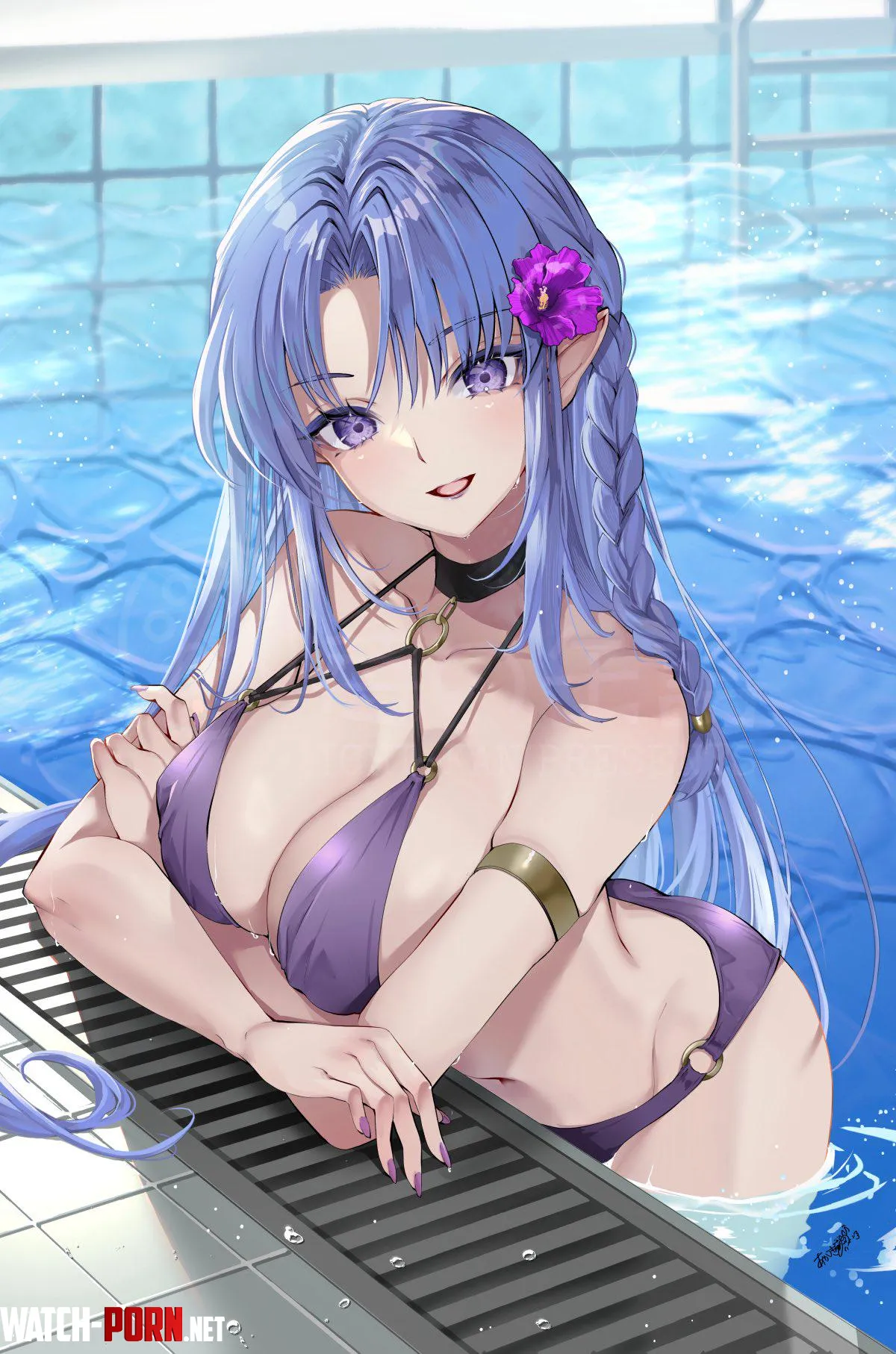 Purple swimsuit [Fate] by xSoulsaber