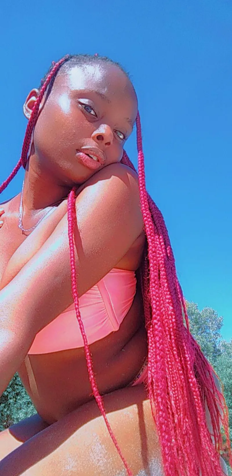 Thumbnail Sultry Beach Days: Embracing the Heat | EbonyCake69